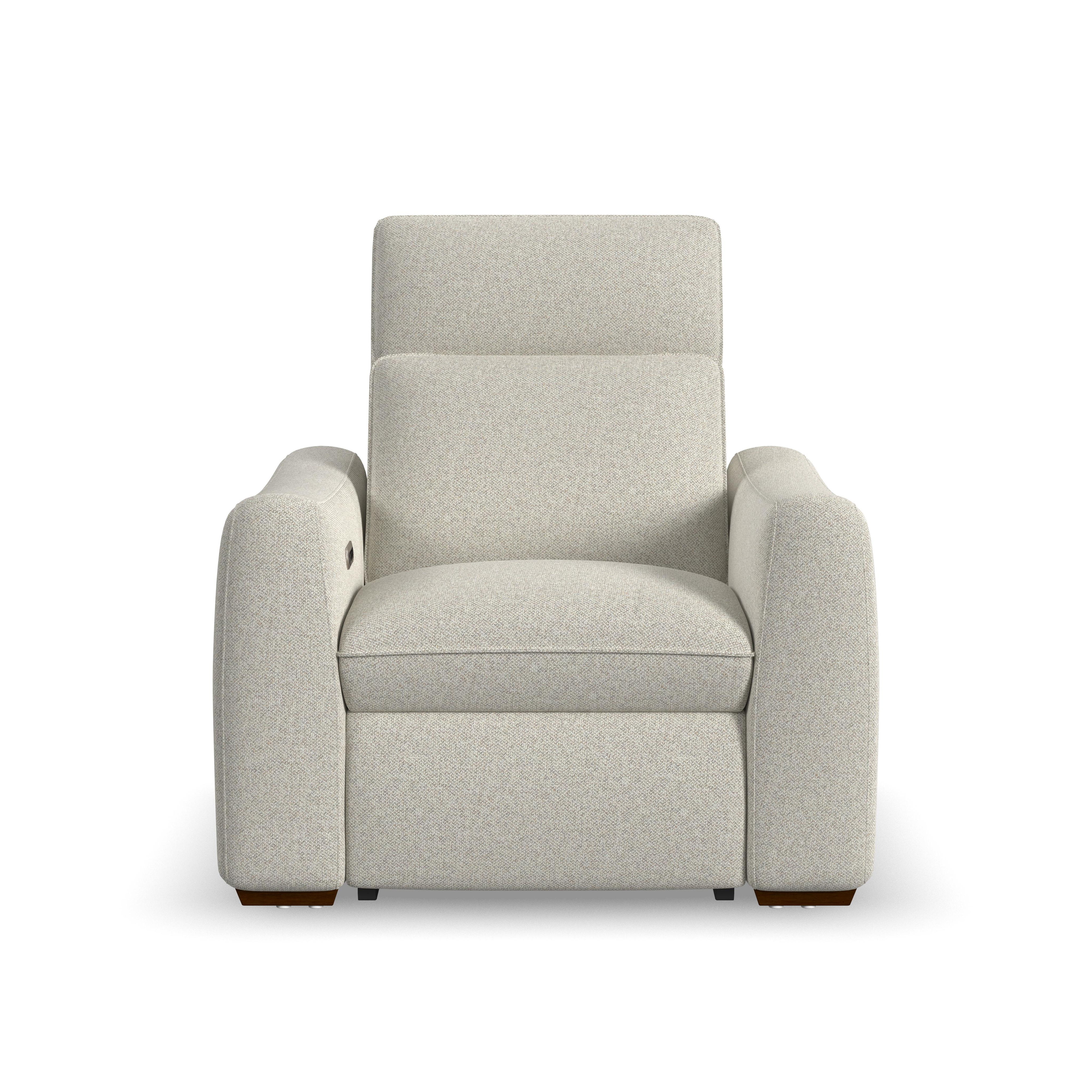 Ava - Power Recliner With Power Headrest & Lumbar - Light Gray, light gray, view 2