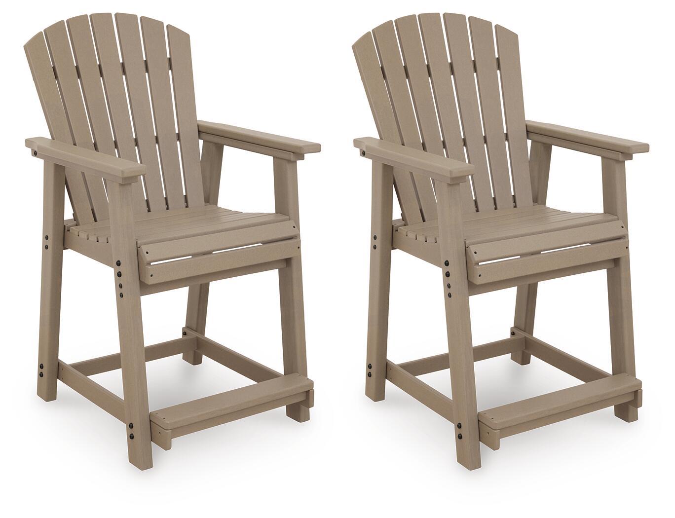 Seacliff Beach – Barstool (Set of 2) – Medium Brown