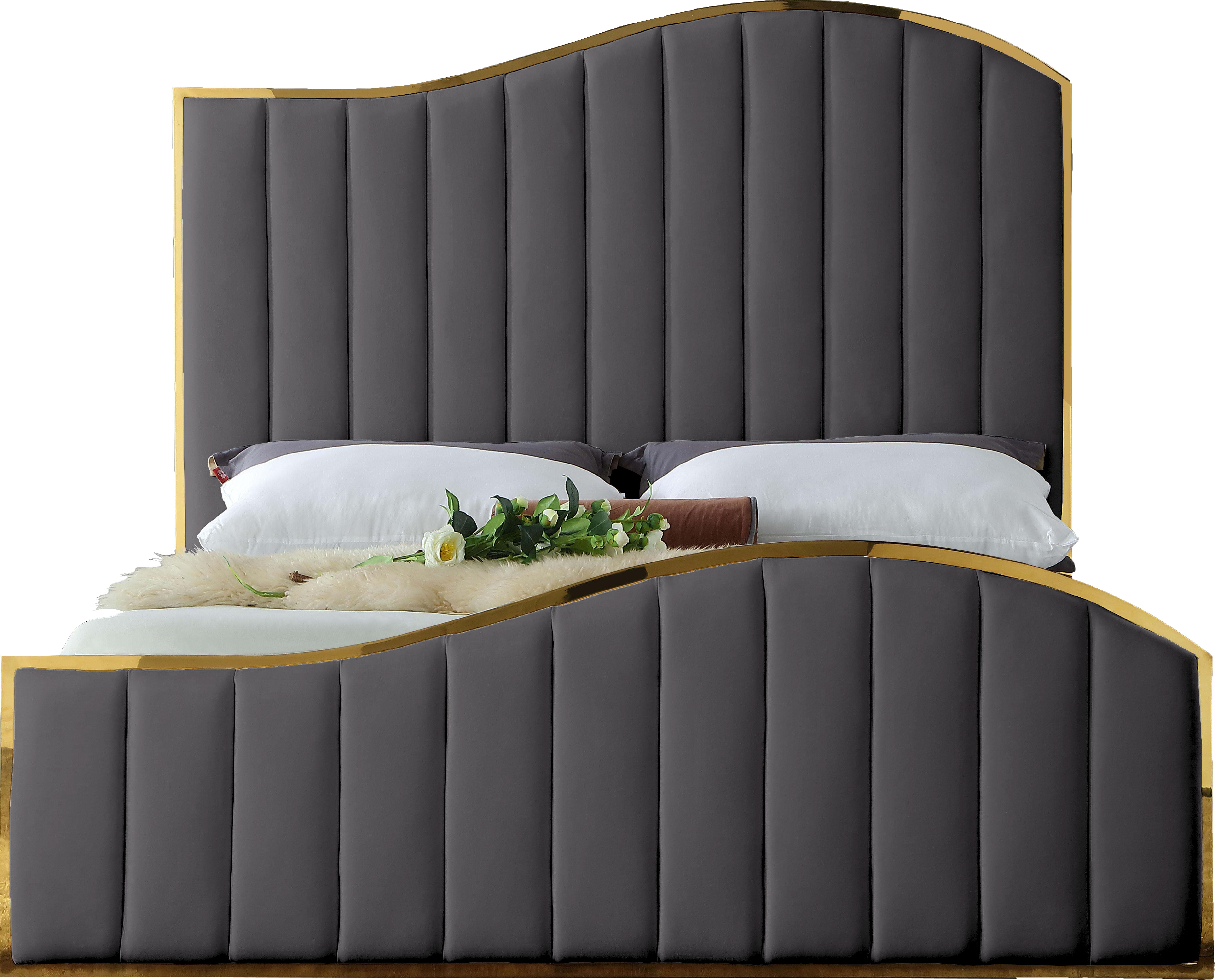 Jolie - Queen Bed - Gray