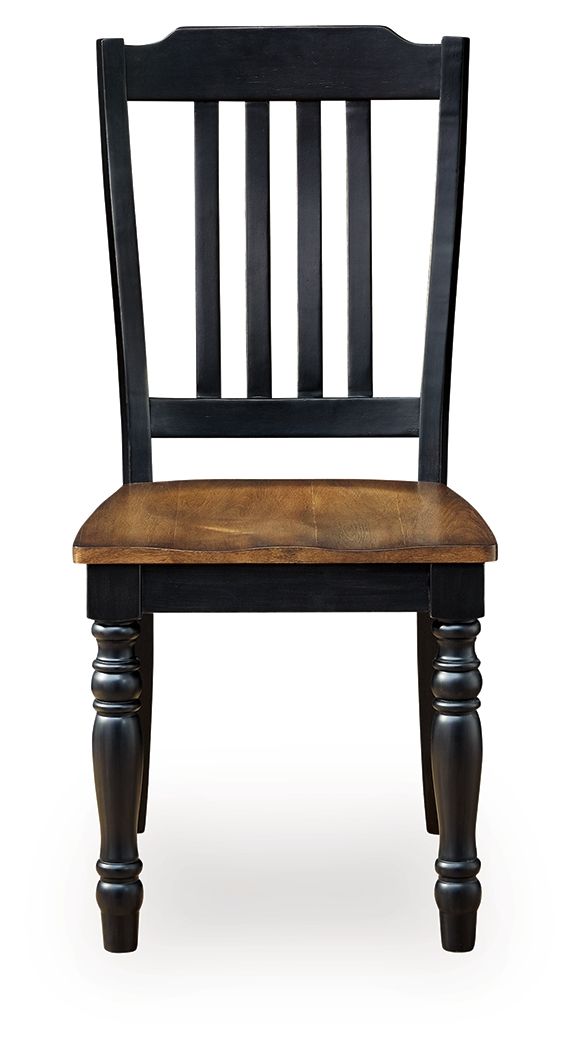 Ashley Furniture Clorazi - Dining Room Side Chair (Set of 2) - Black / Brown - Image 4