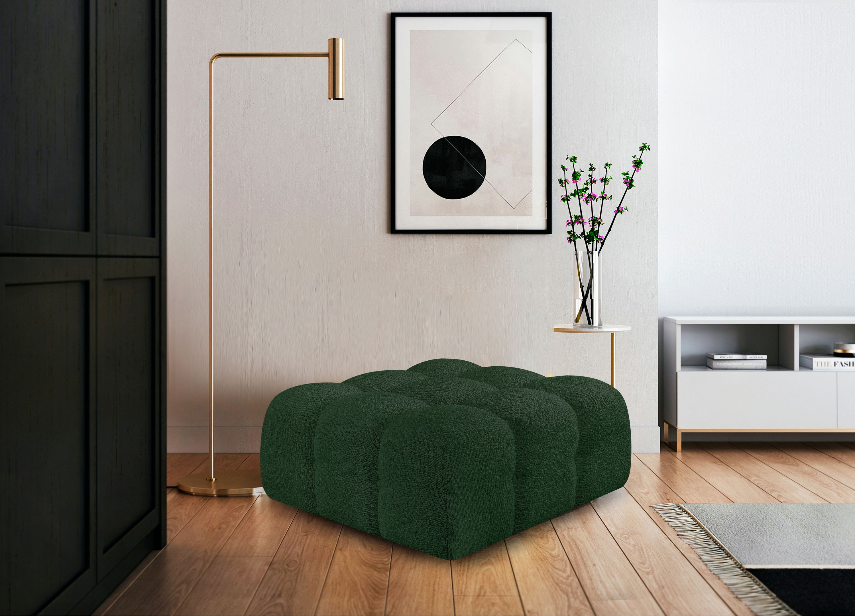 Ames - Ottoman - Green