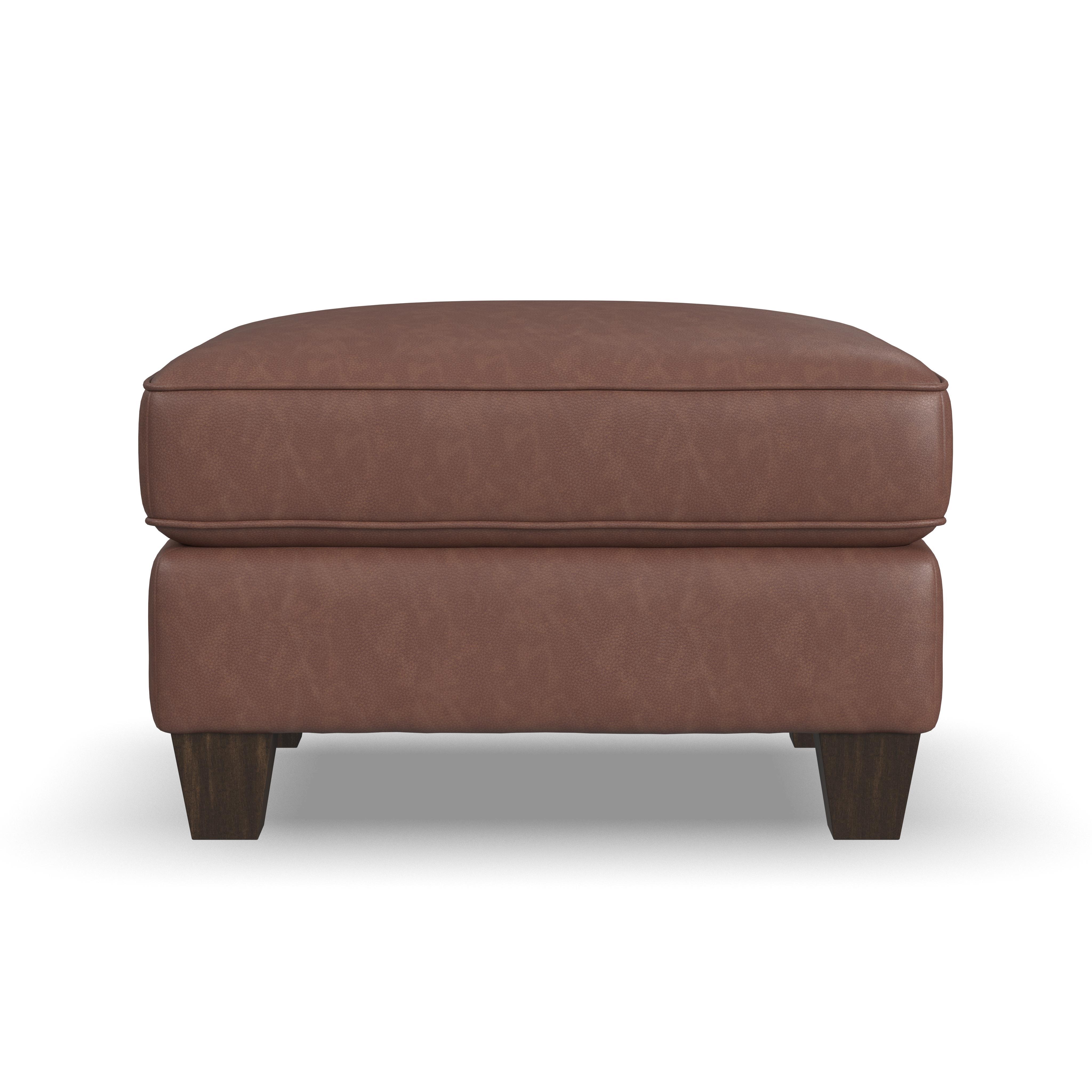 Dempsey - Leather Ottoman, beige, view 5
