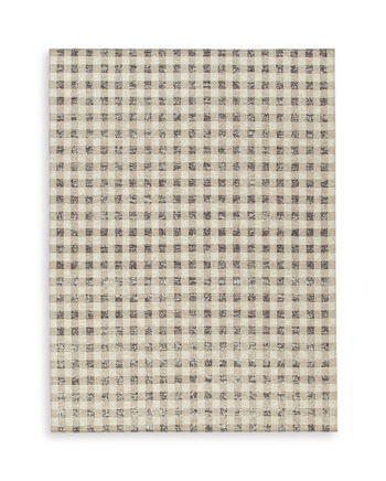 Cordner – 5′ x 7′ Rug – Jute / Black / Ivory
