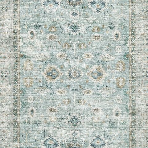 Ashley Furniture Ladstoney - 8' x 10' Rug - Teal / Beige / Ochre - Image 5
