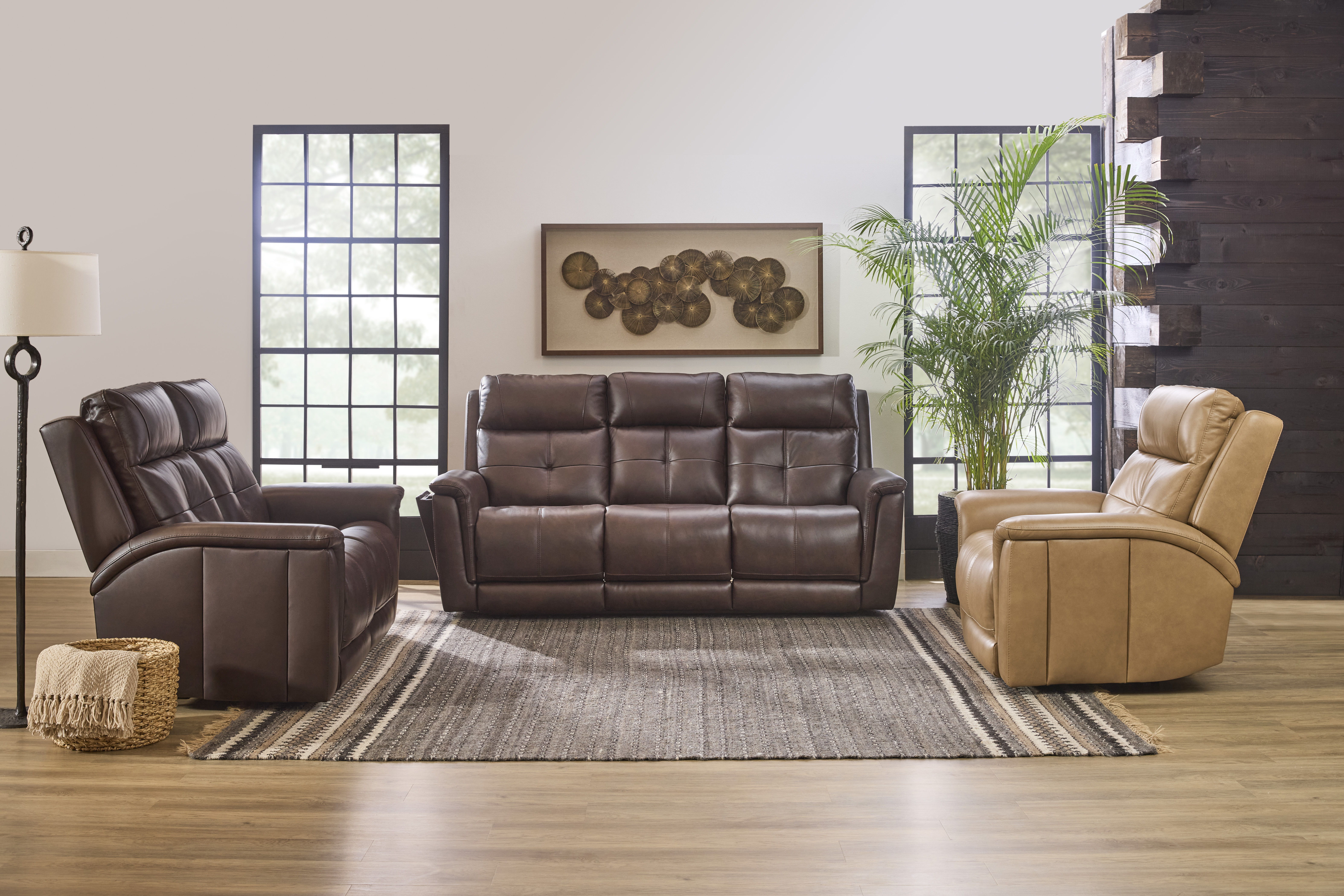 Ranger - Power Reclining Sofa With Console, Power Headrest, Lumbar, Heat & Massage - Dark Brown, dark brown