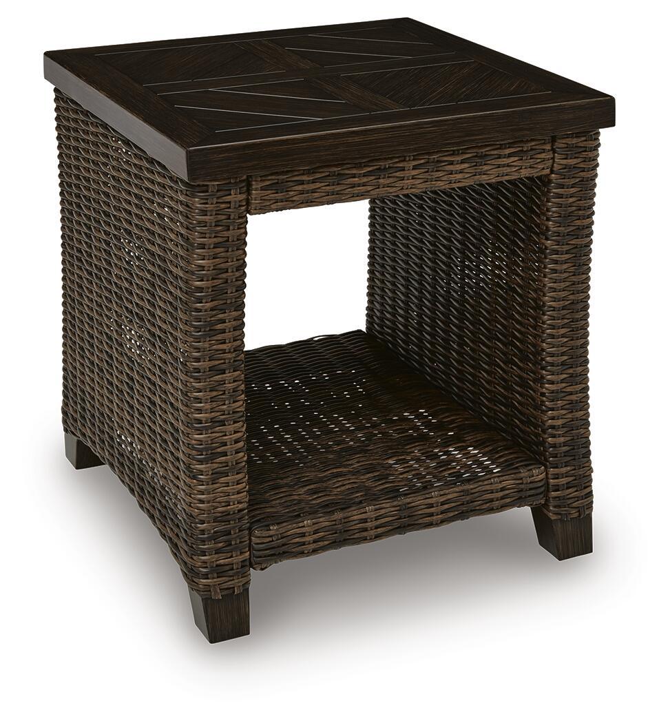 Monterey Point – Square End Table – Dark Brown