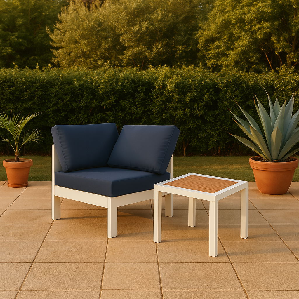 Nizuc - Outdoor Patio Corner Chair - Navy