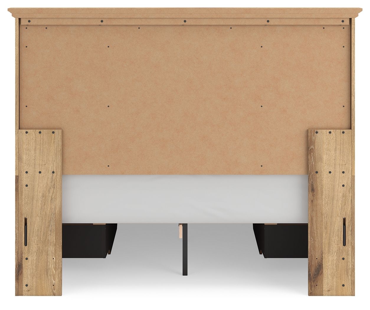Ashley Furniture Makidern - Queen Panel Storage Bed With 2 Under Bed Storage Units - Tan - Image 8