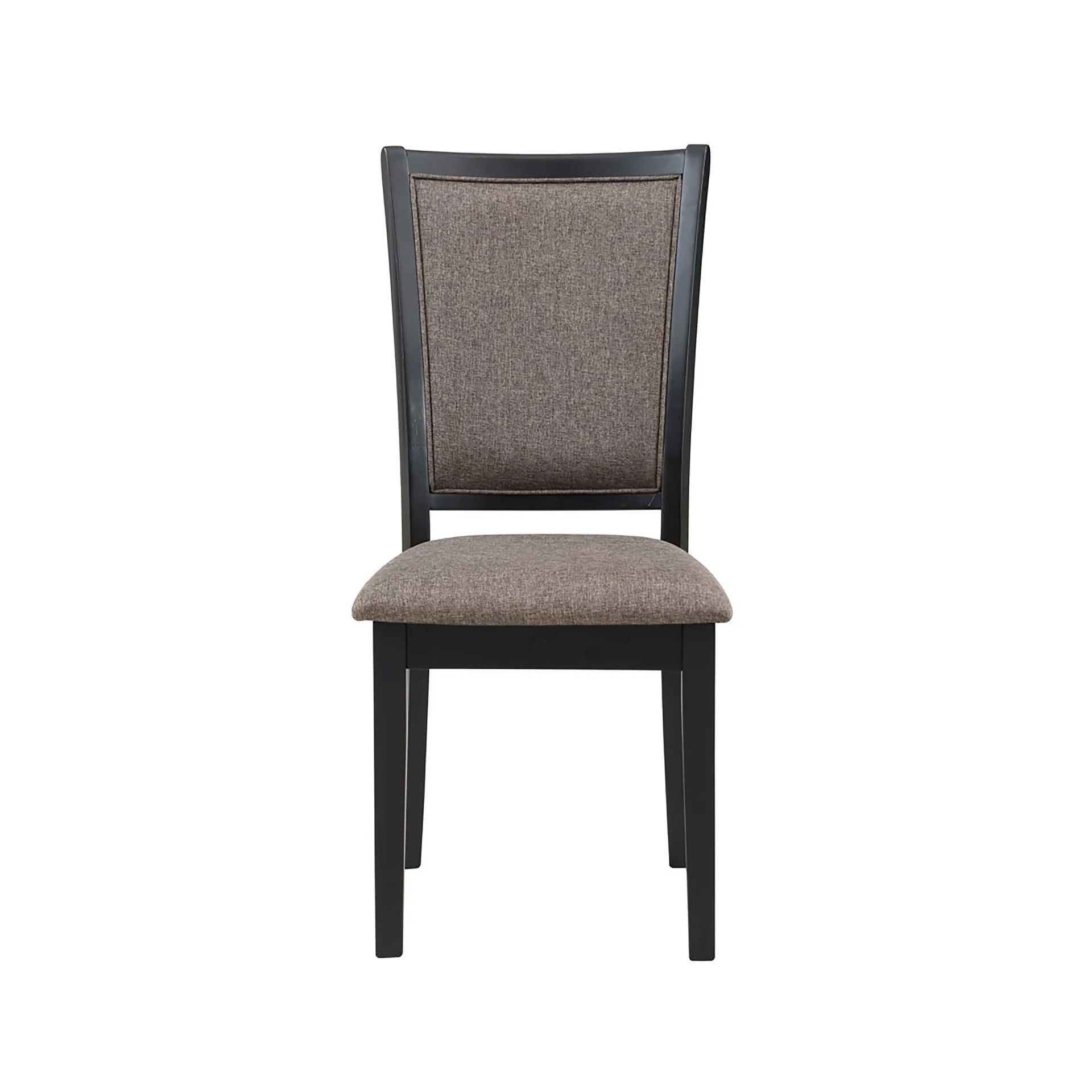 Potomac - 5 Piece Round Dining Set (Table & 4 Chairs) - Brown / Black, dark brown, view 7