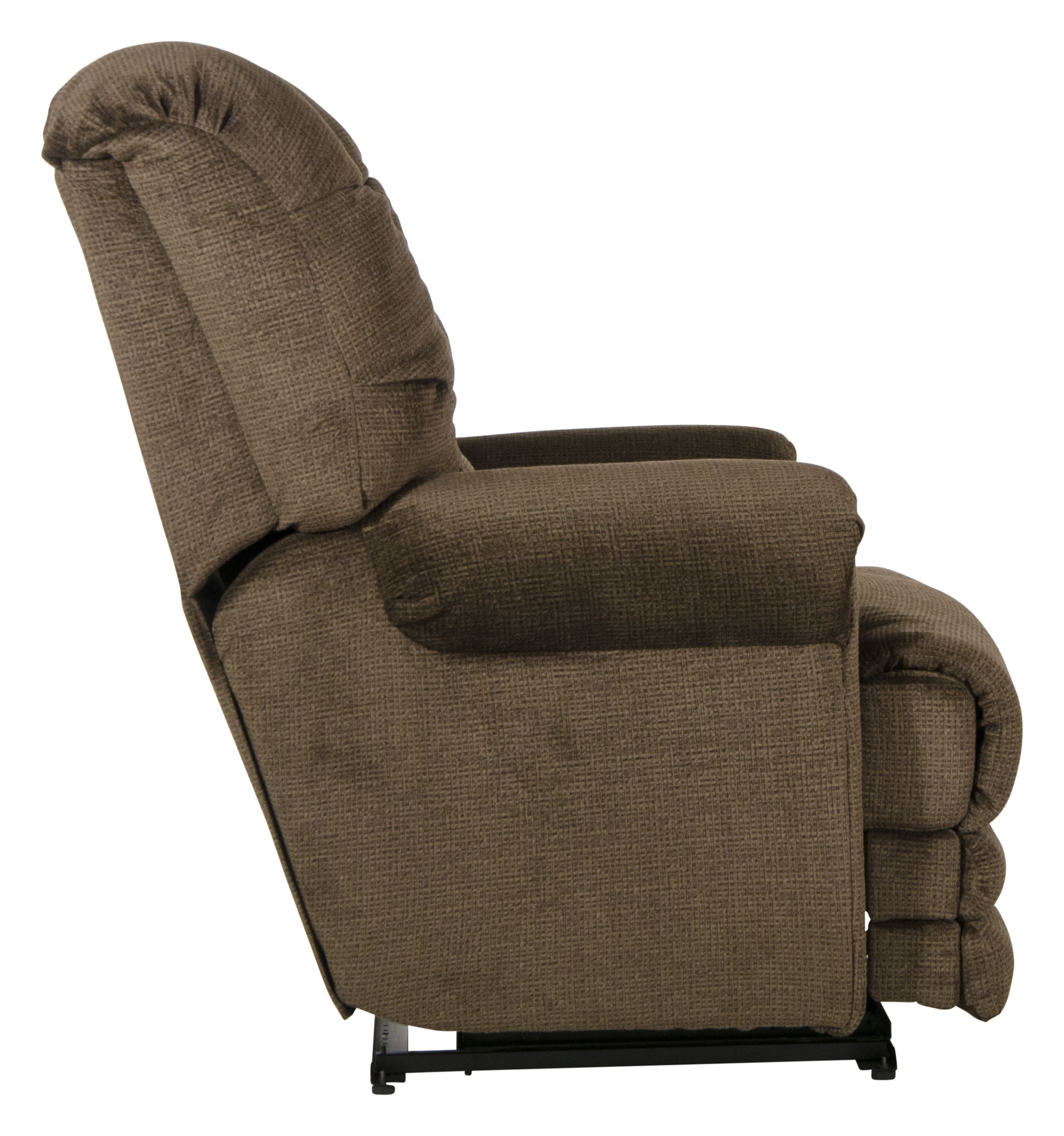 Malone - Power Lay Flat Recliner With Extended Ottoman - Truffle