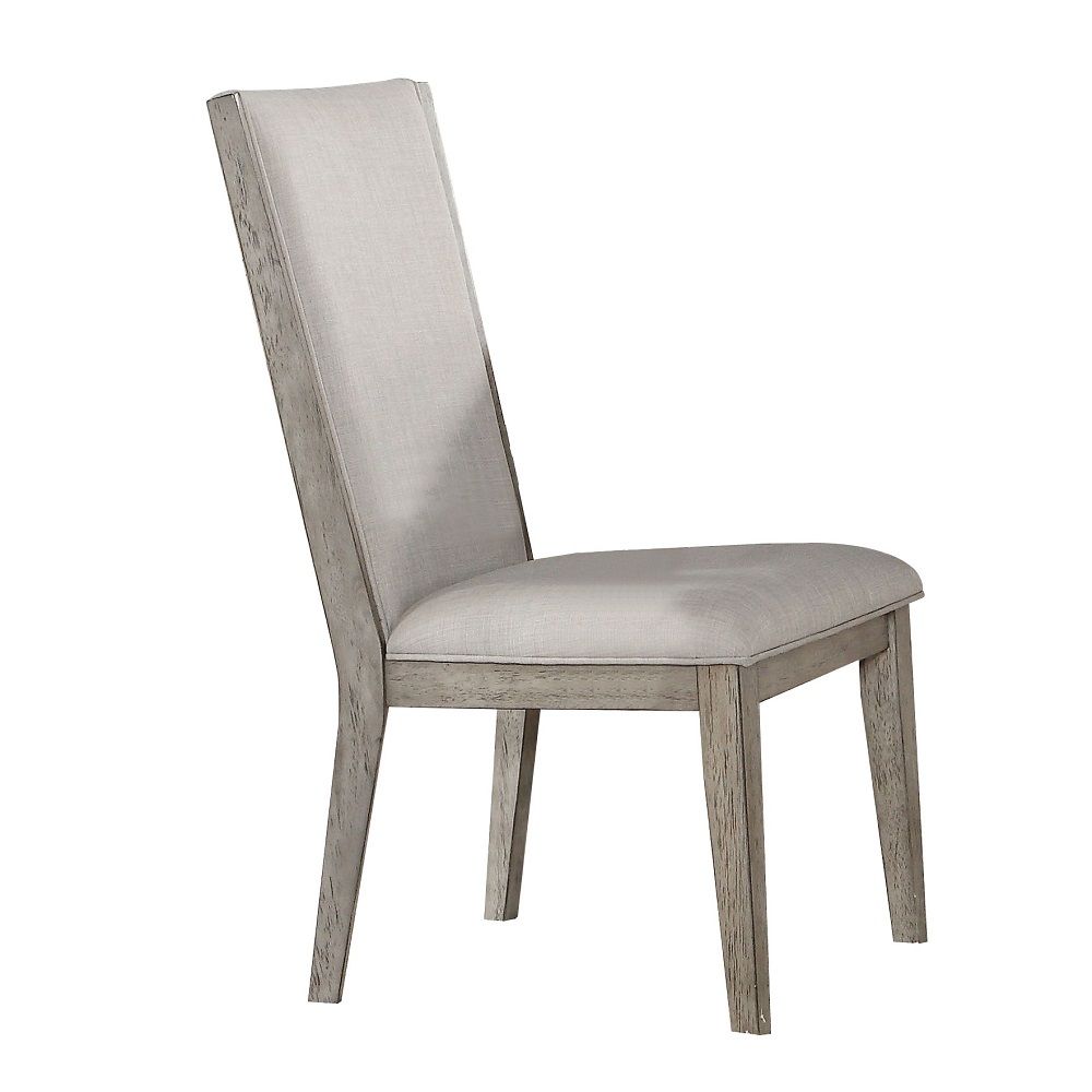 Rocky - Side Chair (Set of 2) - Fabric & Gray Oak, gray, view 2