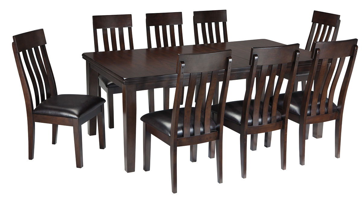 Ashley Furniture Haddigan - 9 Pc. - Extension Table, 8 Side Chairs - Dark Brown - Image 4