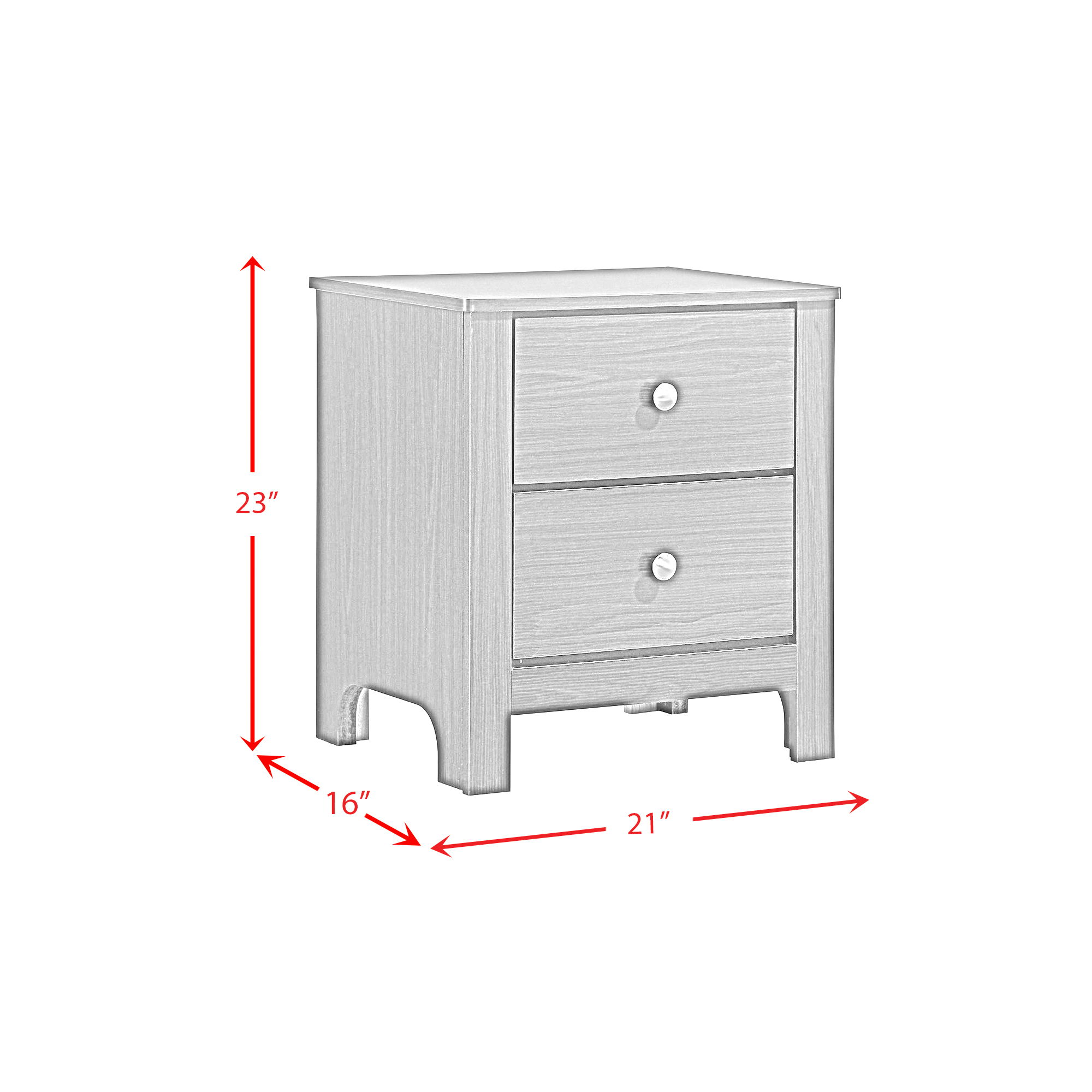 Sami - Youth Twin Panel 3 Piece Bedroom Set - White