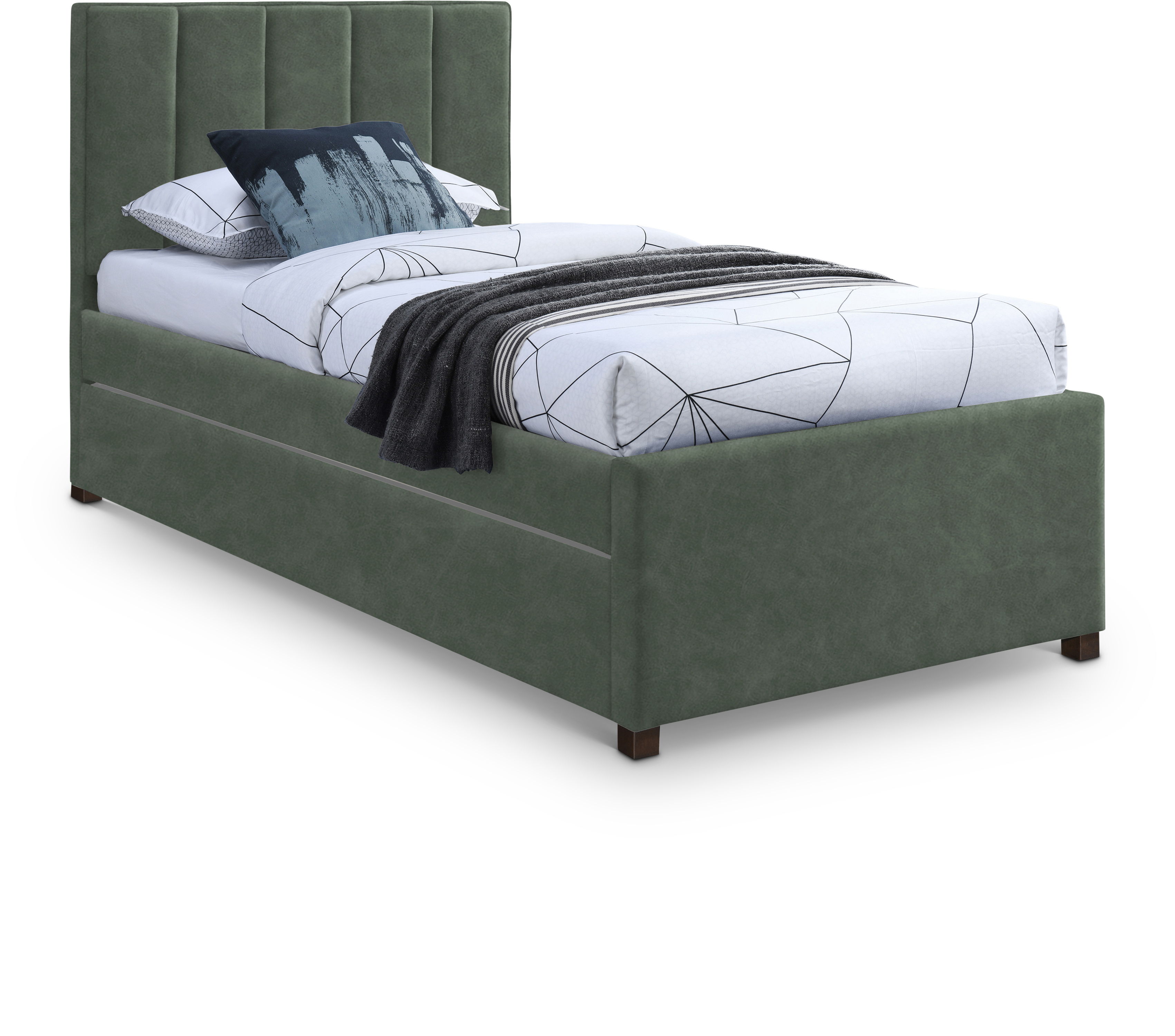 Hudson - Twin Trundle Bed - Green