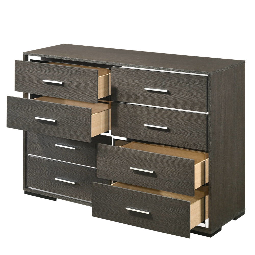 Escher - Dresser - Gray Oak, dark gray, view 3