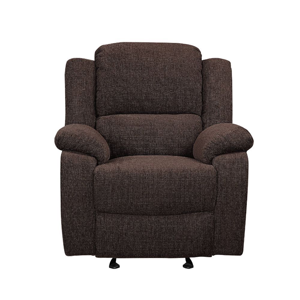 Madden - Motion Glider Recliner - Brown Chenille, dark brown, view 2