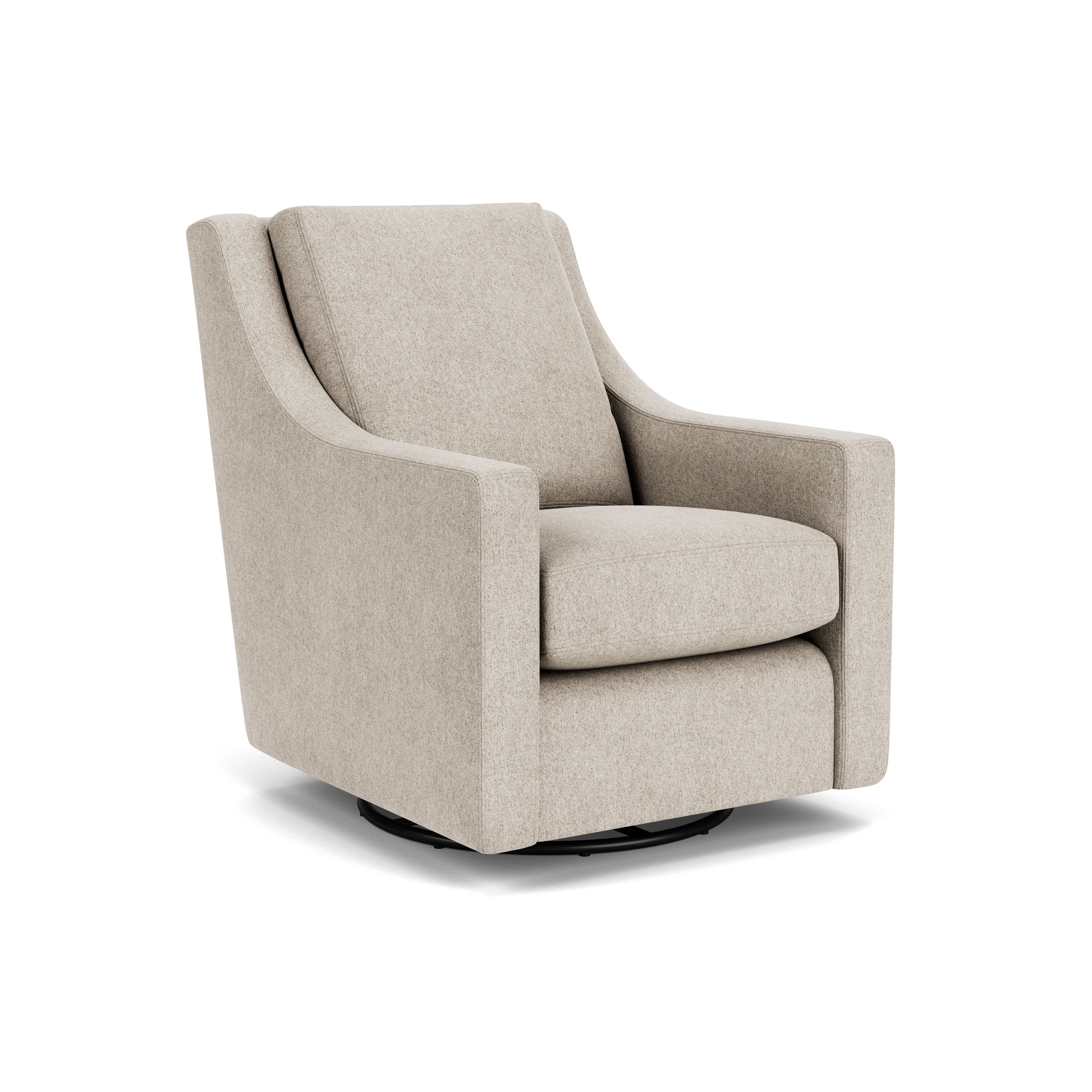Murph - Fabric Swivel Chair, dark gray, view 2