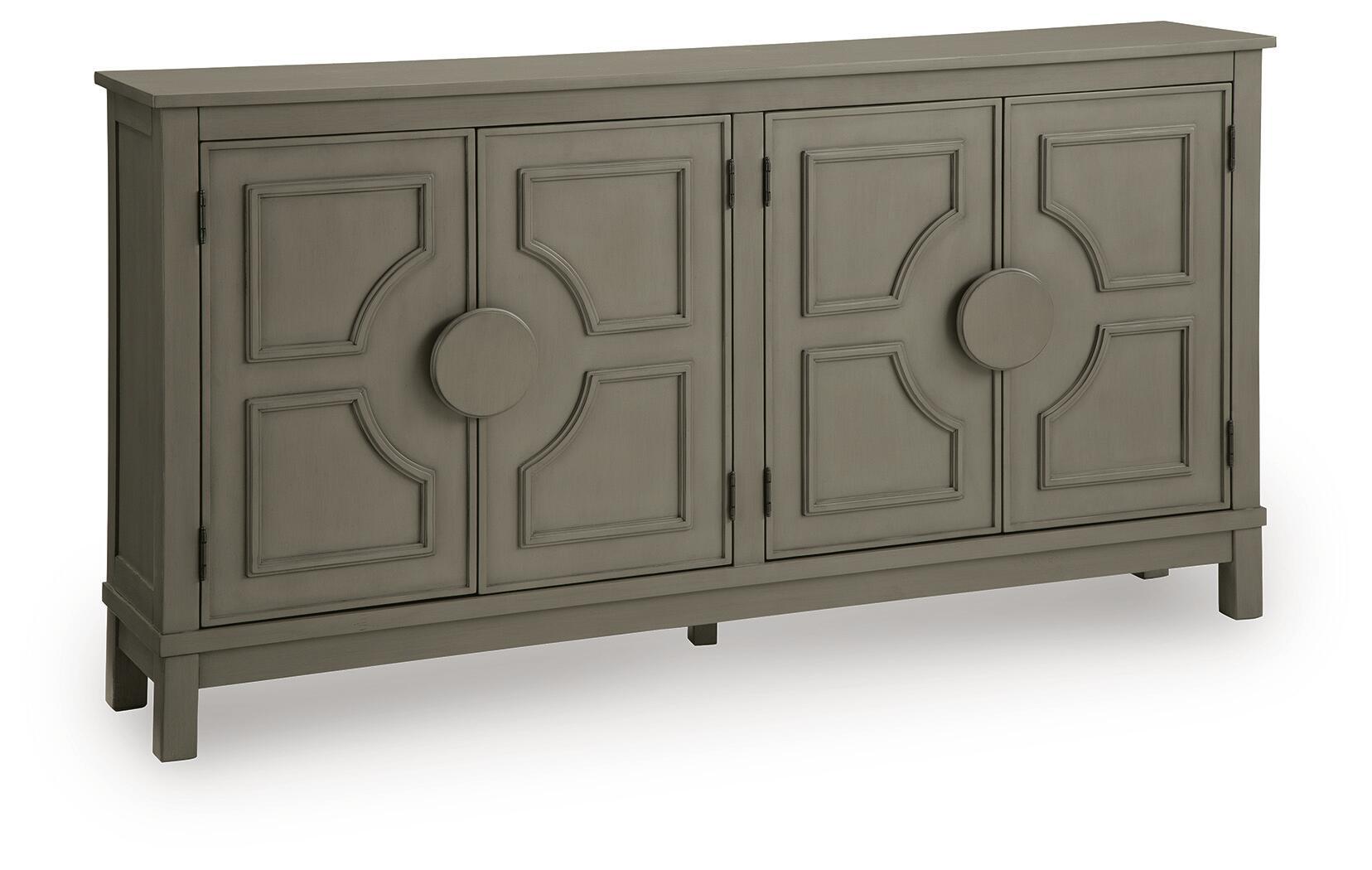 Darlock – Accent Cabinet – Warm Gray