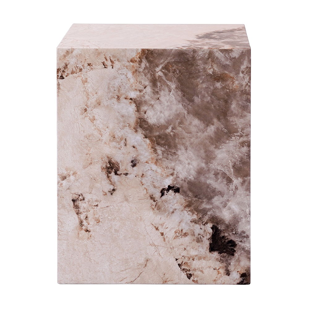 Fultan - End Table - Engineered Stone, pink, view 7