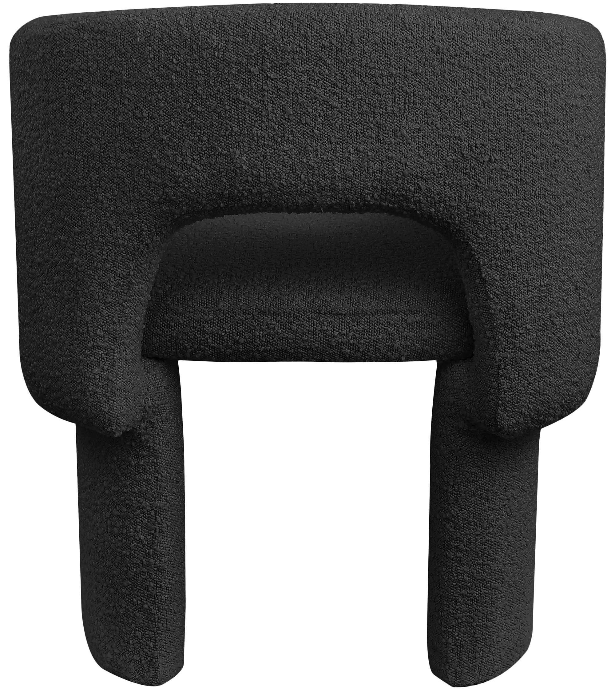 Emmet - Boucle Dining Chair / Accent Chair - Black