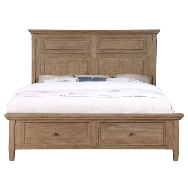 Riverdale - Storage Queen Bed - Light Brown