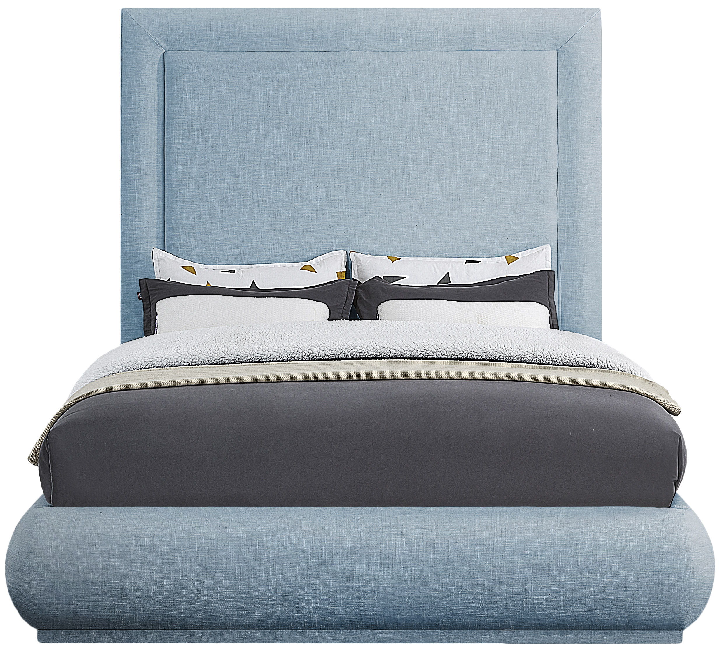 Brooke - King Bed - Light Blue