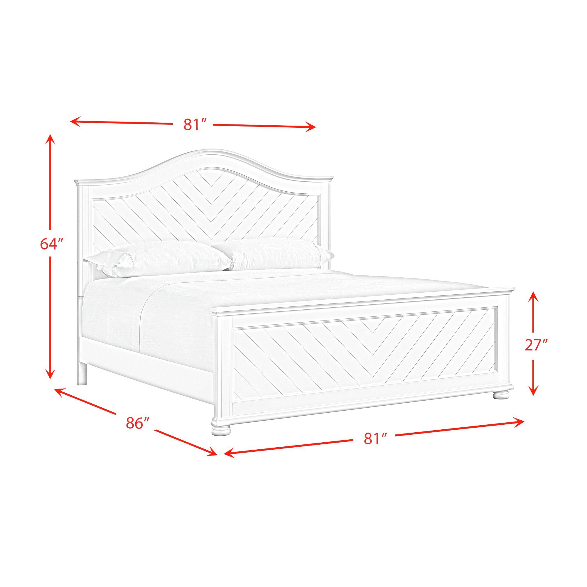 Kona - King Panel Bed - Gray