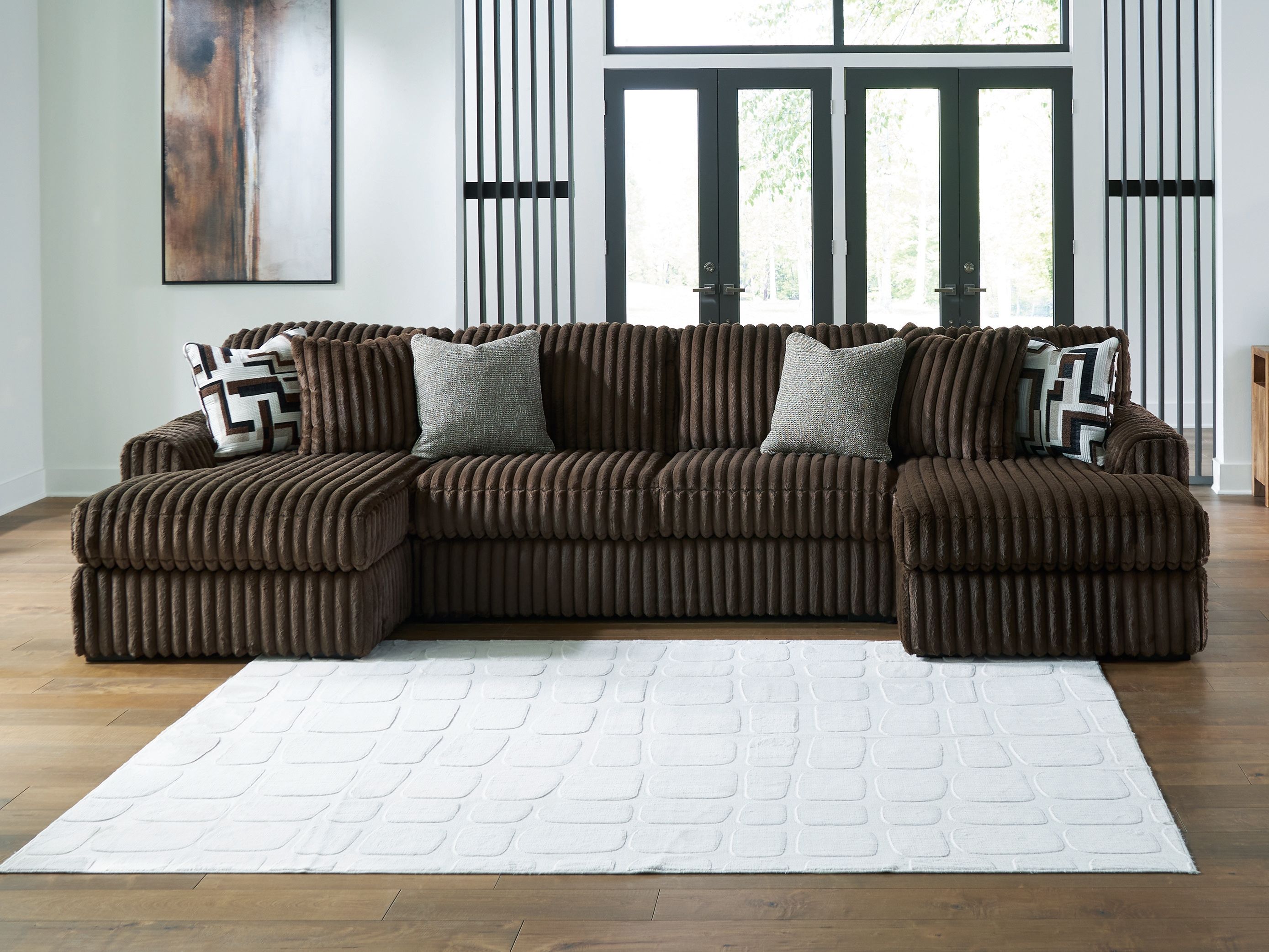 3 Pc · Double Chaise Sectional