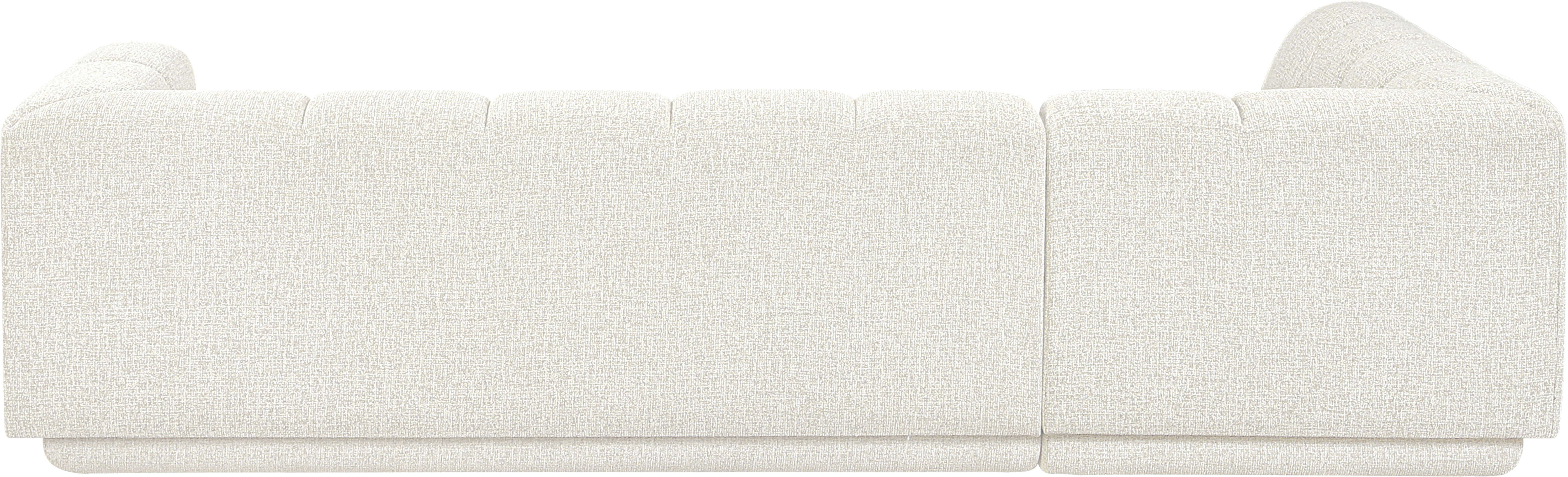 Modari - Fabric Upholstered 2 Piece LAF Modular Sectional - Cream