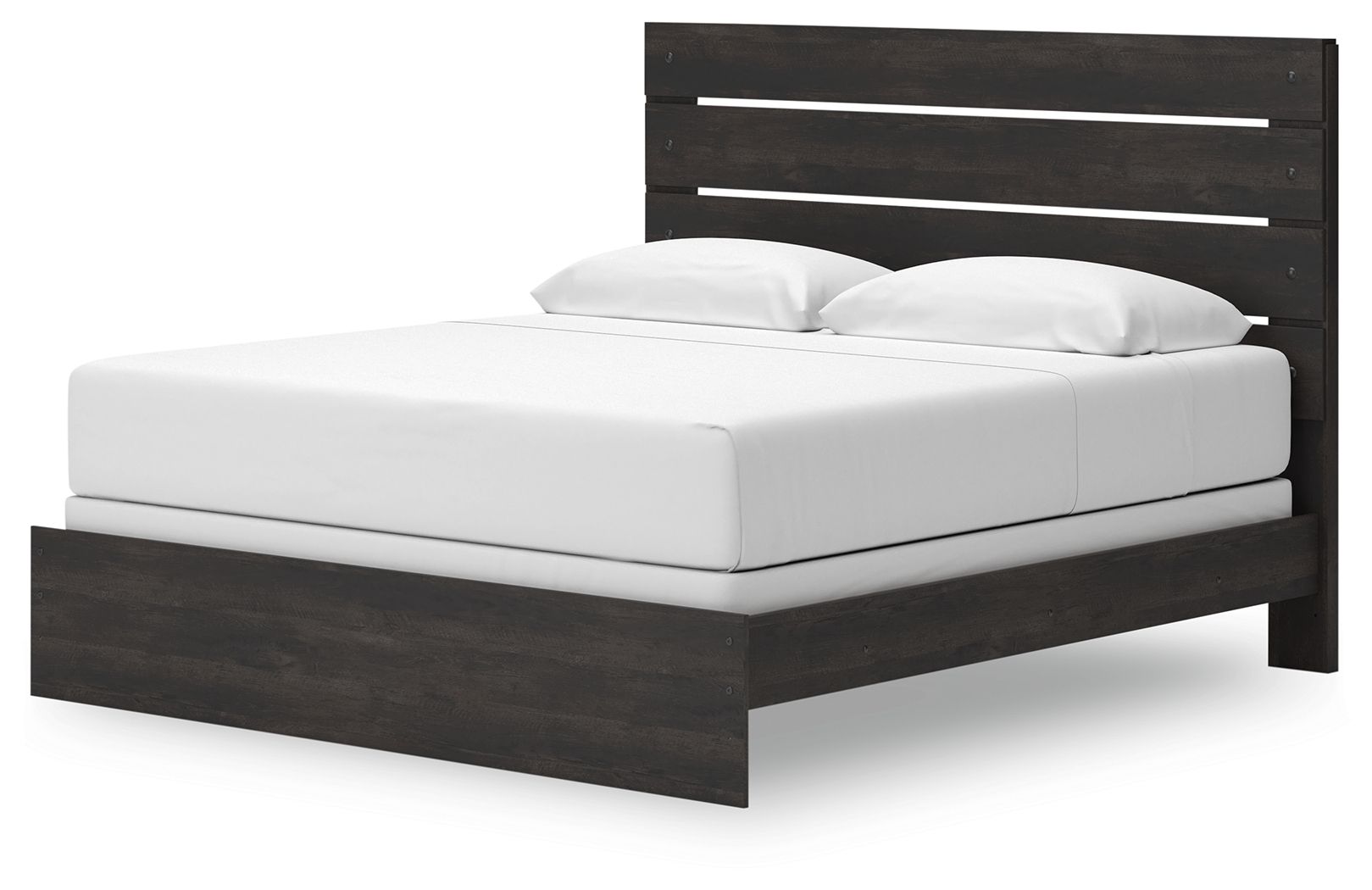 Ashley Furniture Hollivern - King Panel Bed - Dark Gray - Image 5