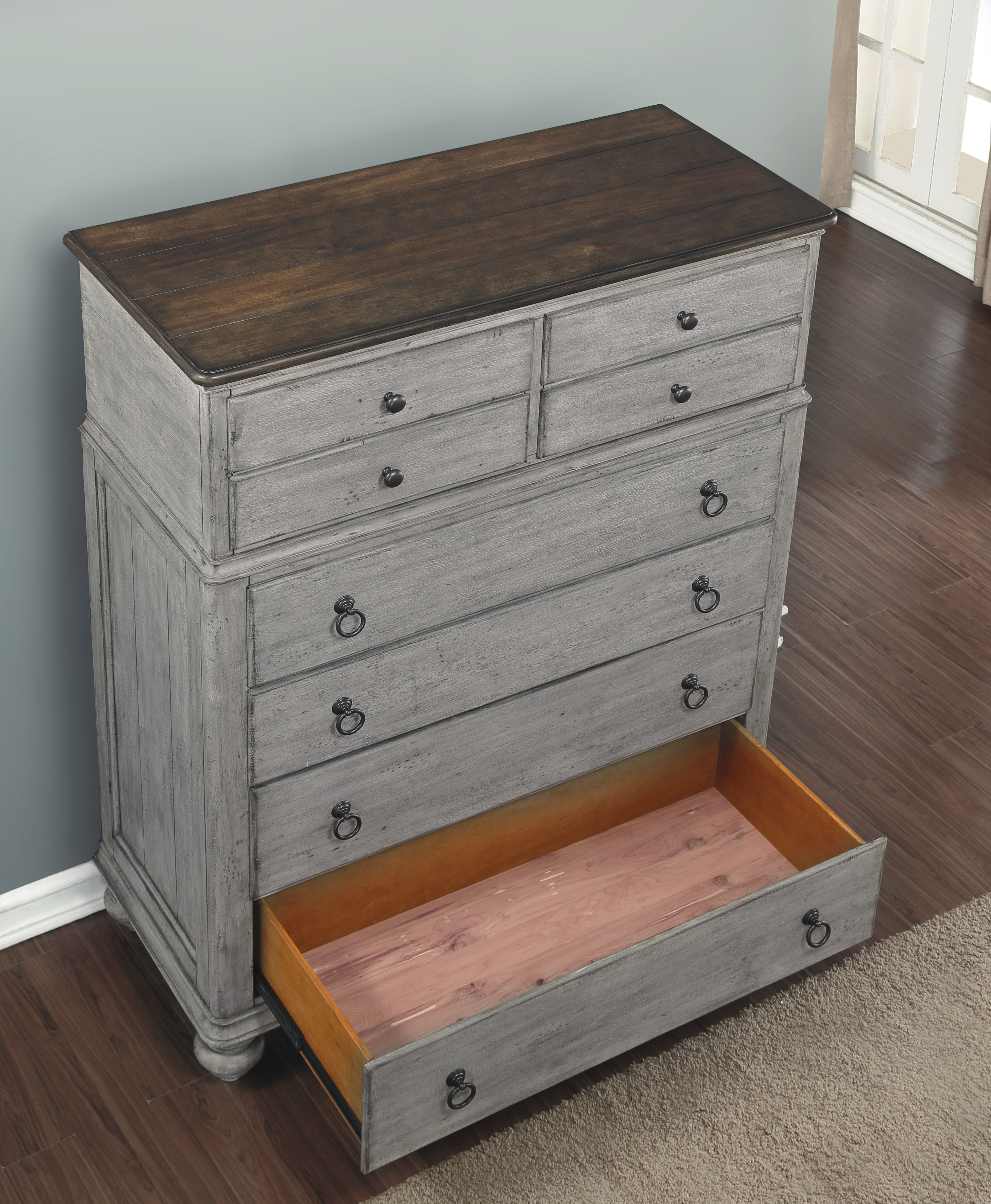 Plymouth - Drawer Chest - Gray, gray