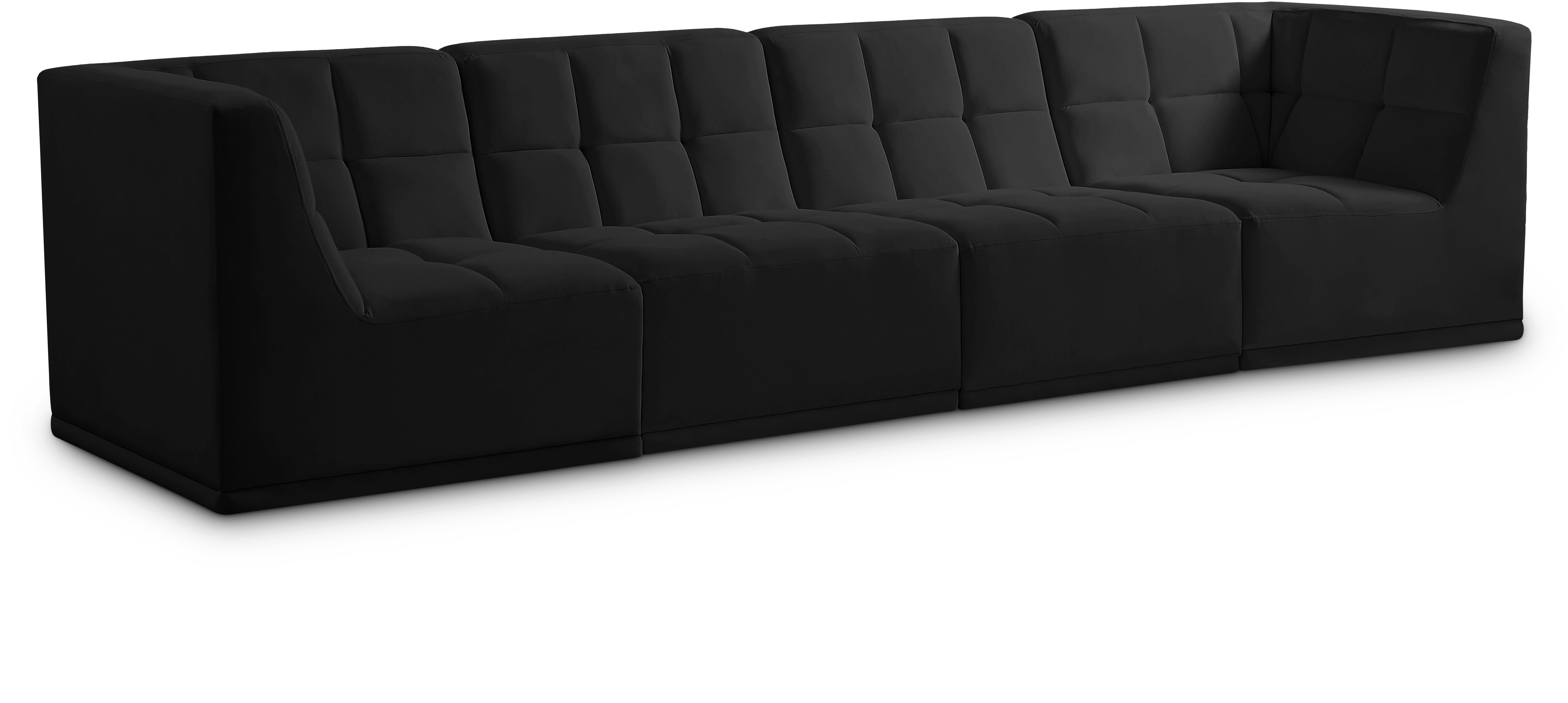 Relax - 4 Seat Modular Sofa - Black