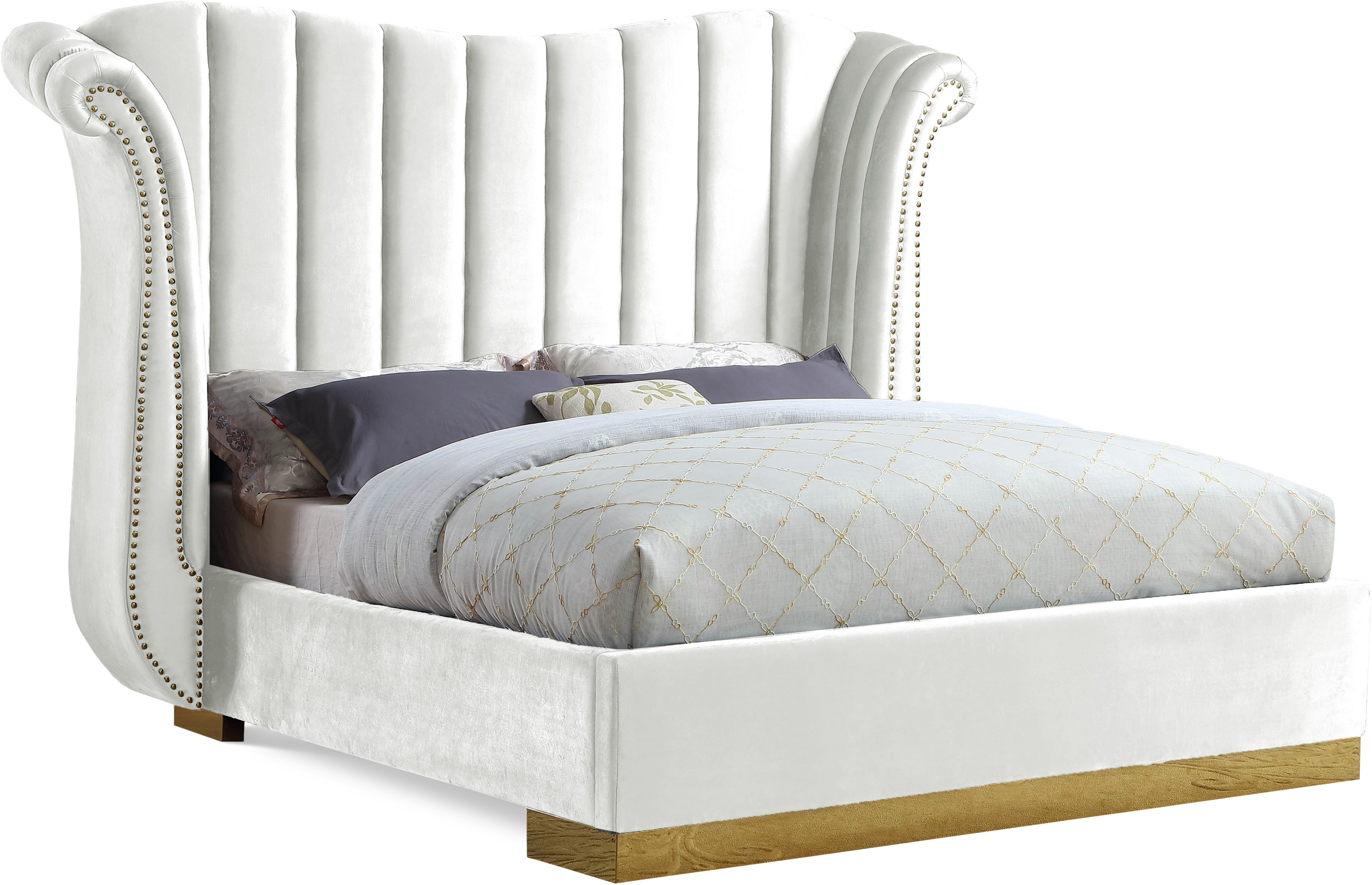 Flora - Queen Bed - White