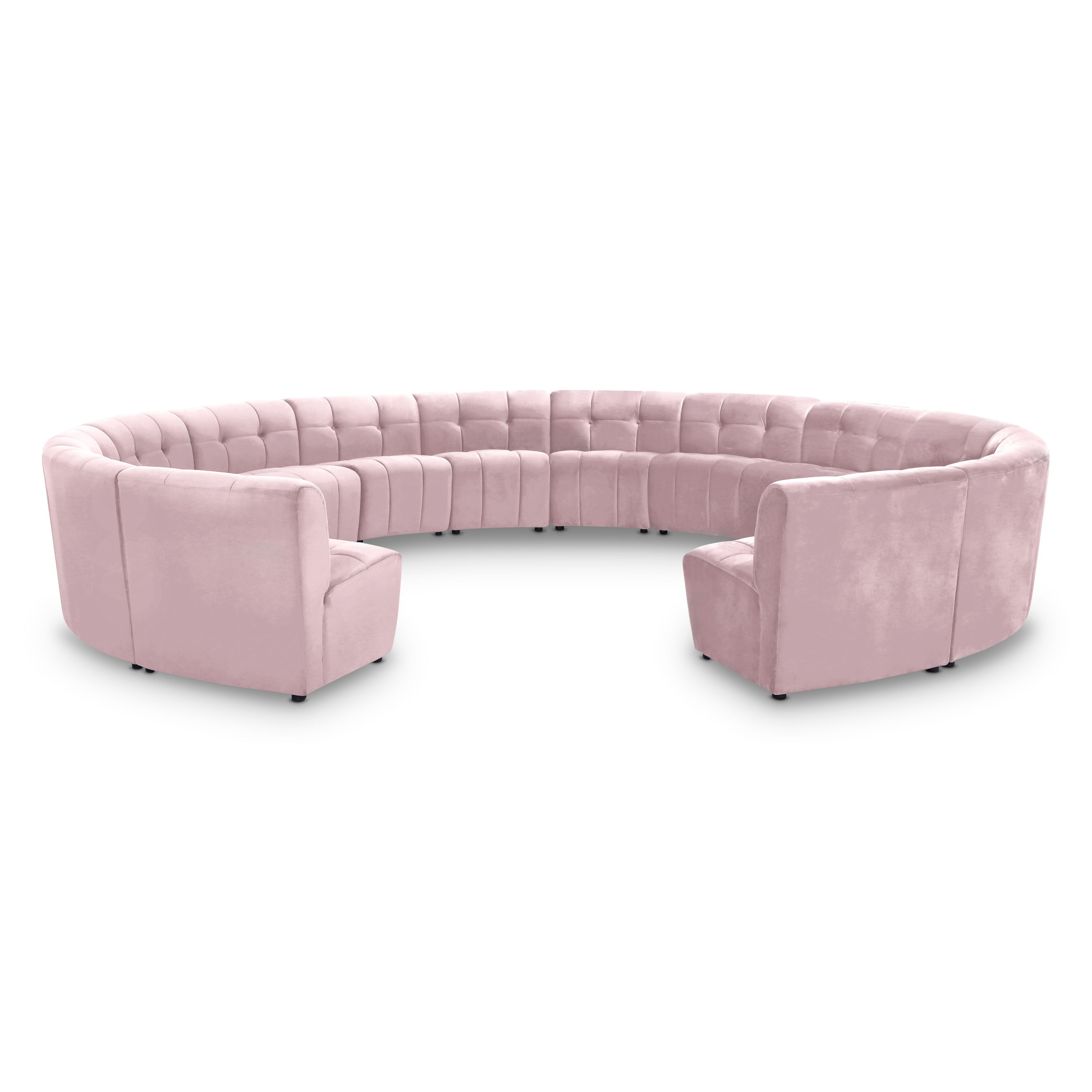 Limitless - 14 Piece Modular Sectional - Pink