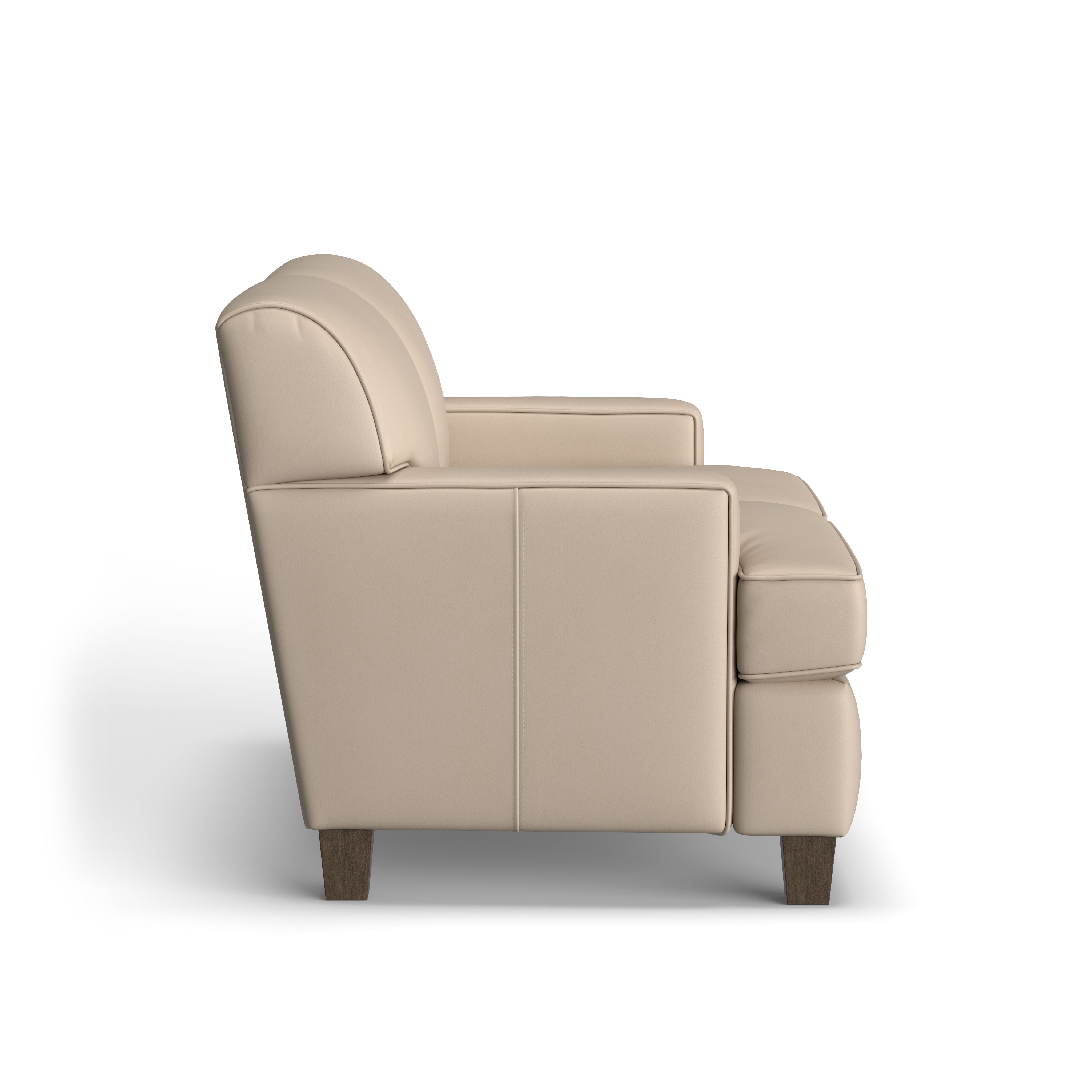 Dempsey - Leather Loveseat, dark brown, view 8