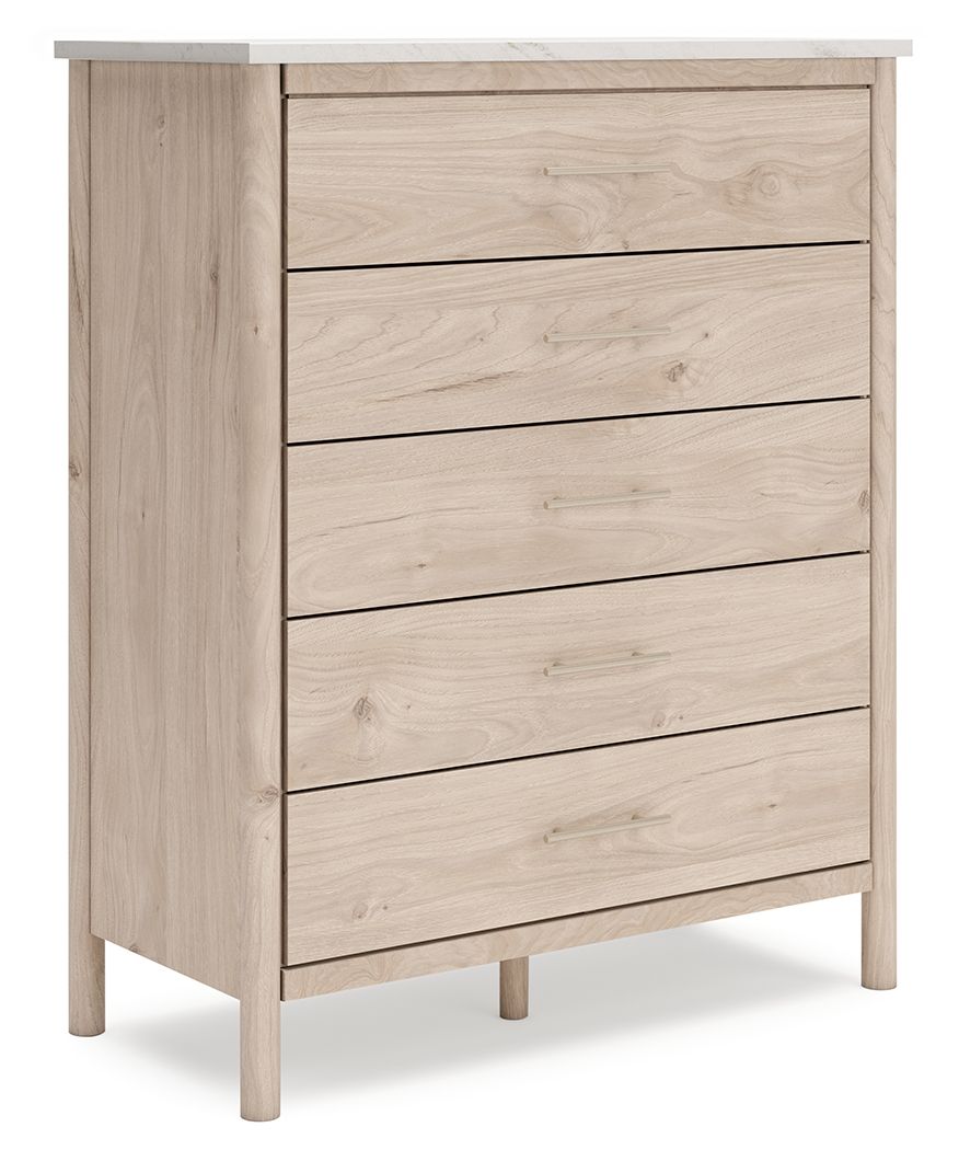 Five Drawer Wide Chest