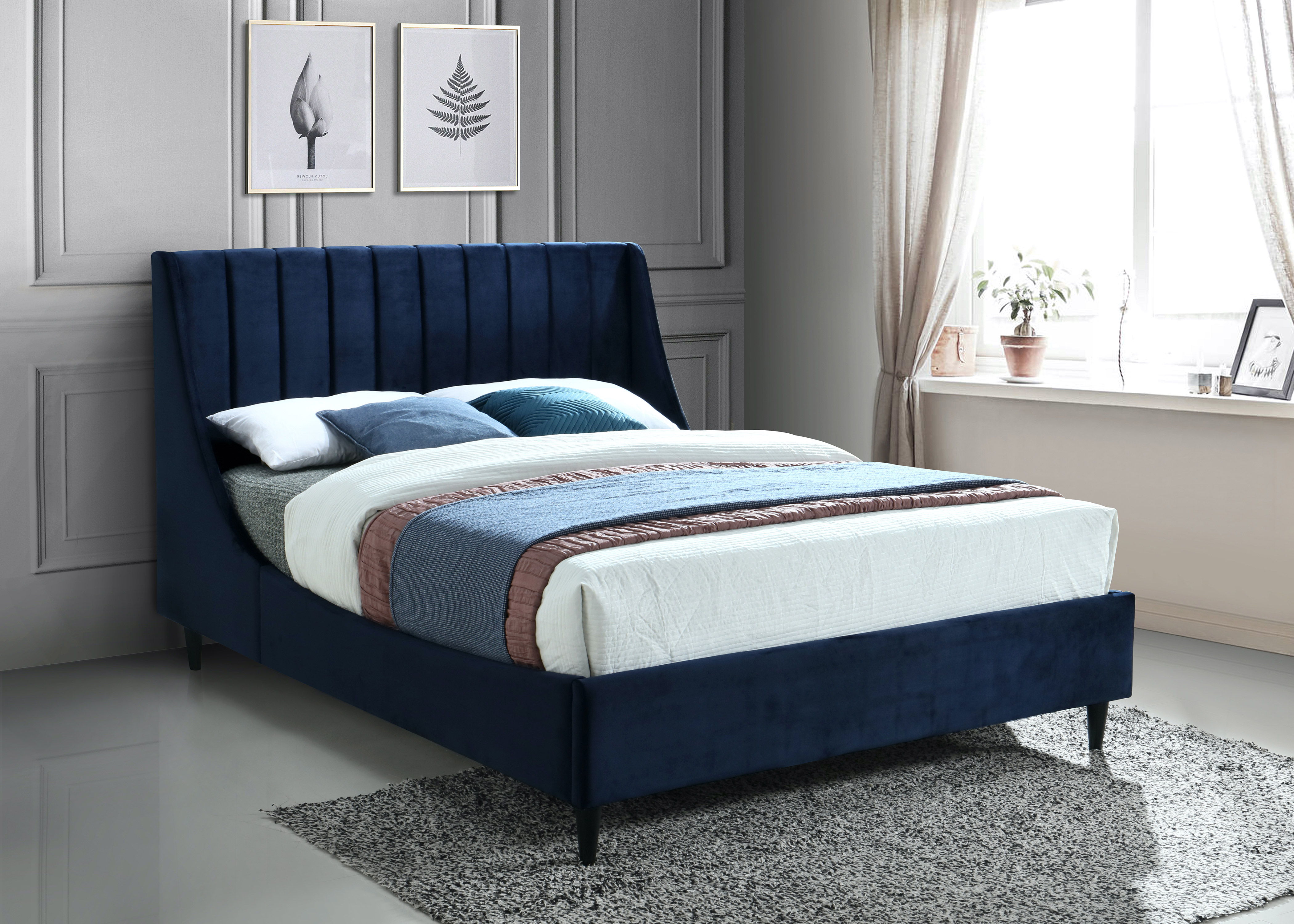 Eva - Full Bed - Navy