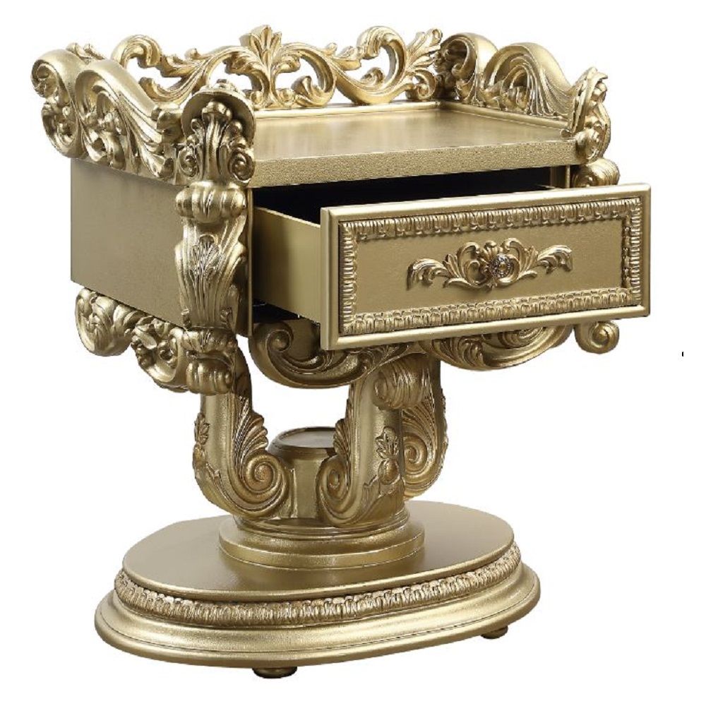 Bernadette - Nightstand - Gold, gold, view 3