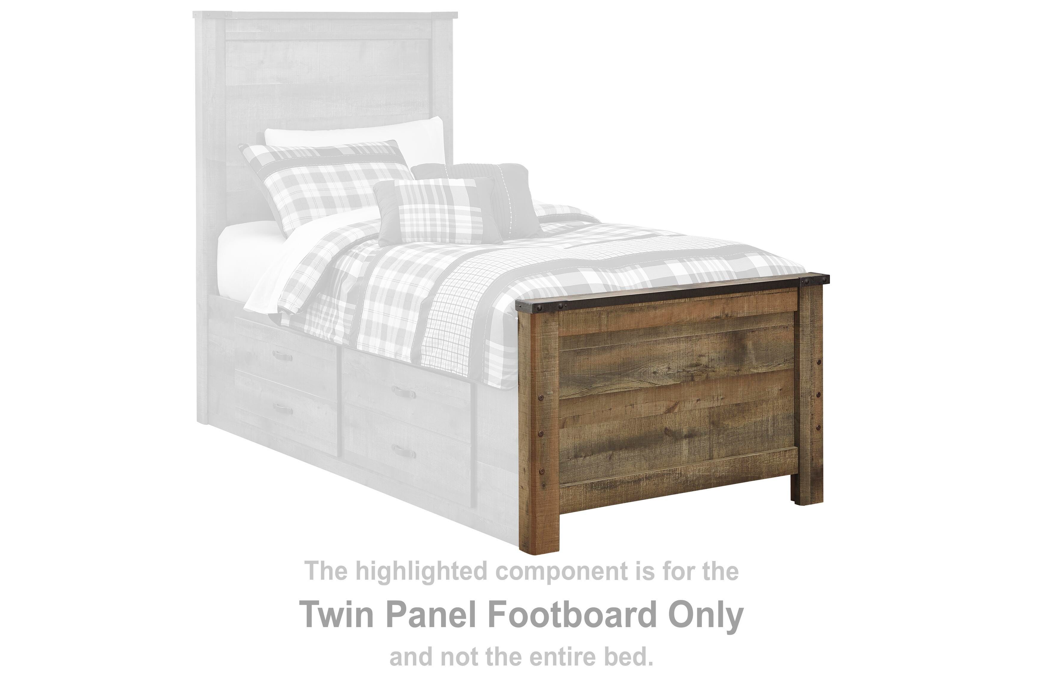 Trinell – Twin Panel Footboard – Brown