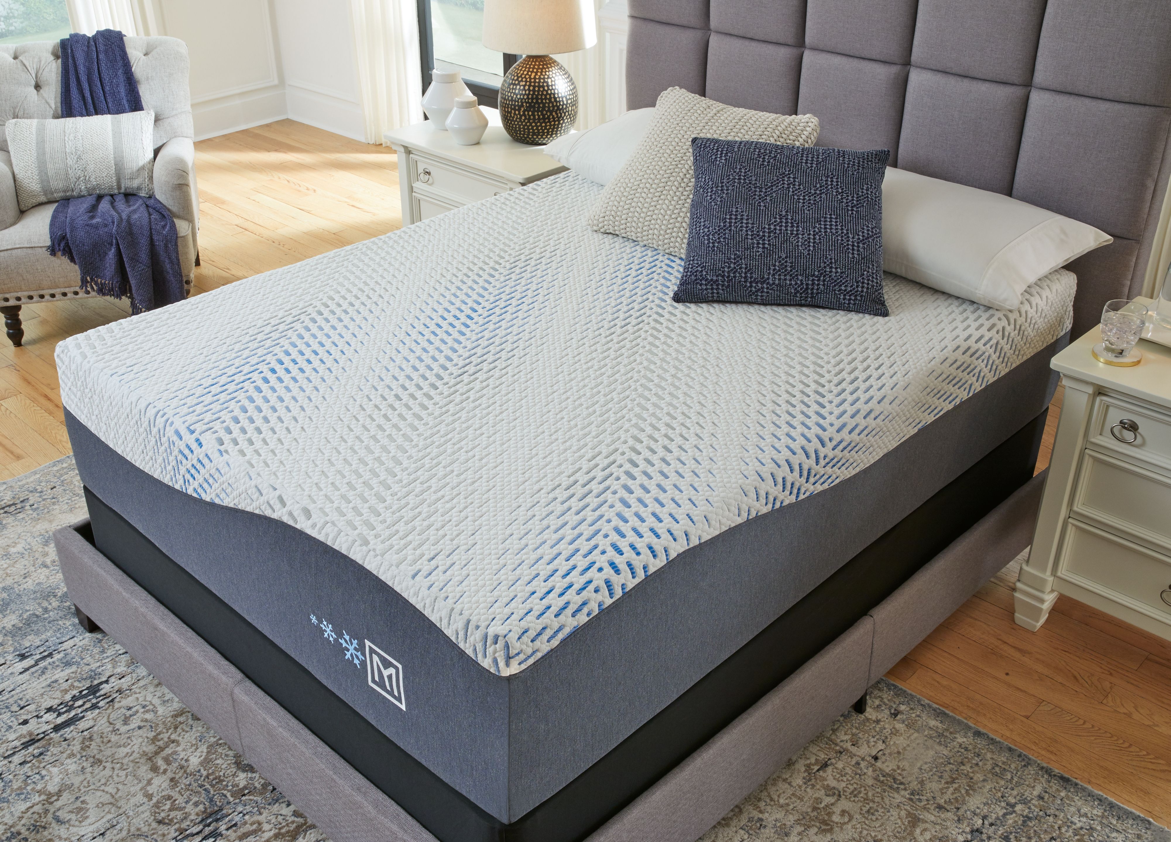 Ashley Furniture Millennium Luxury Plush Gel Latex Hybrid - Luxury Plush Gel Latex Hybrid King Mattress - White - Image 6