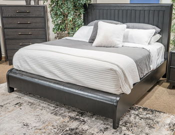 Haldenwick – Queen Panel Headboard – Black