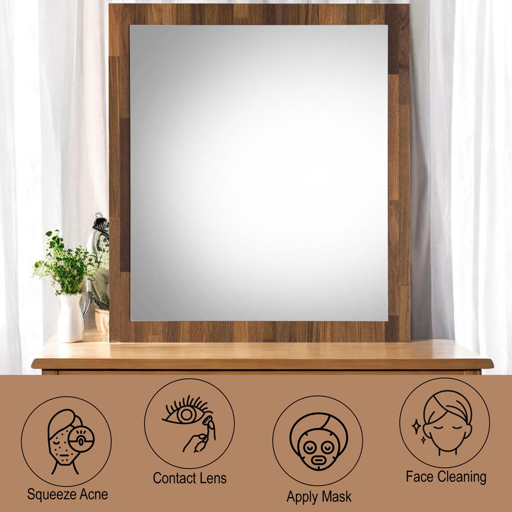 Hestia - Mirror - Walnut, dark brown, view 4