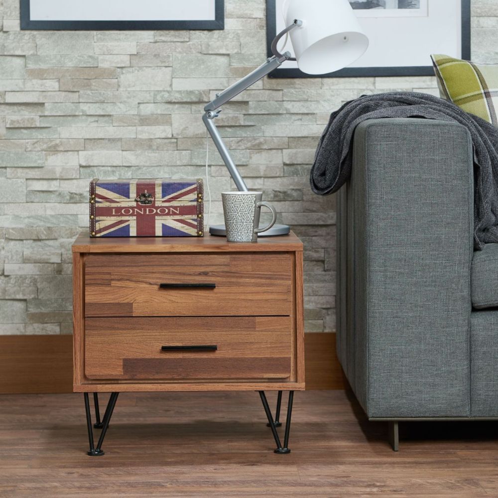 Deoss - Accent Table - Walnut, light brown, view 5