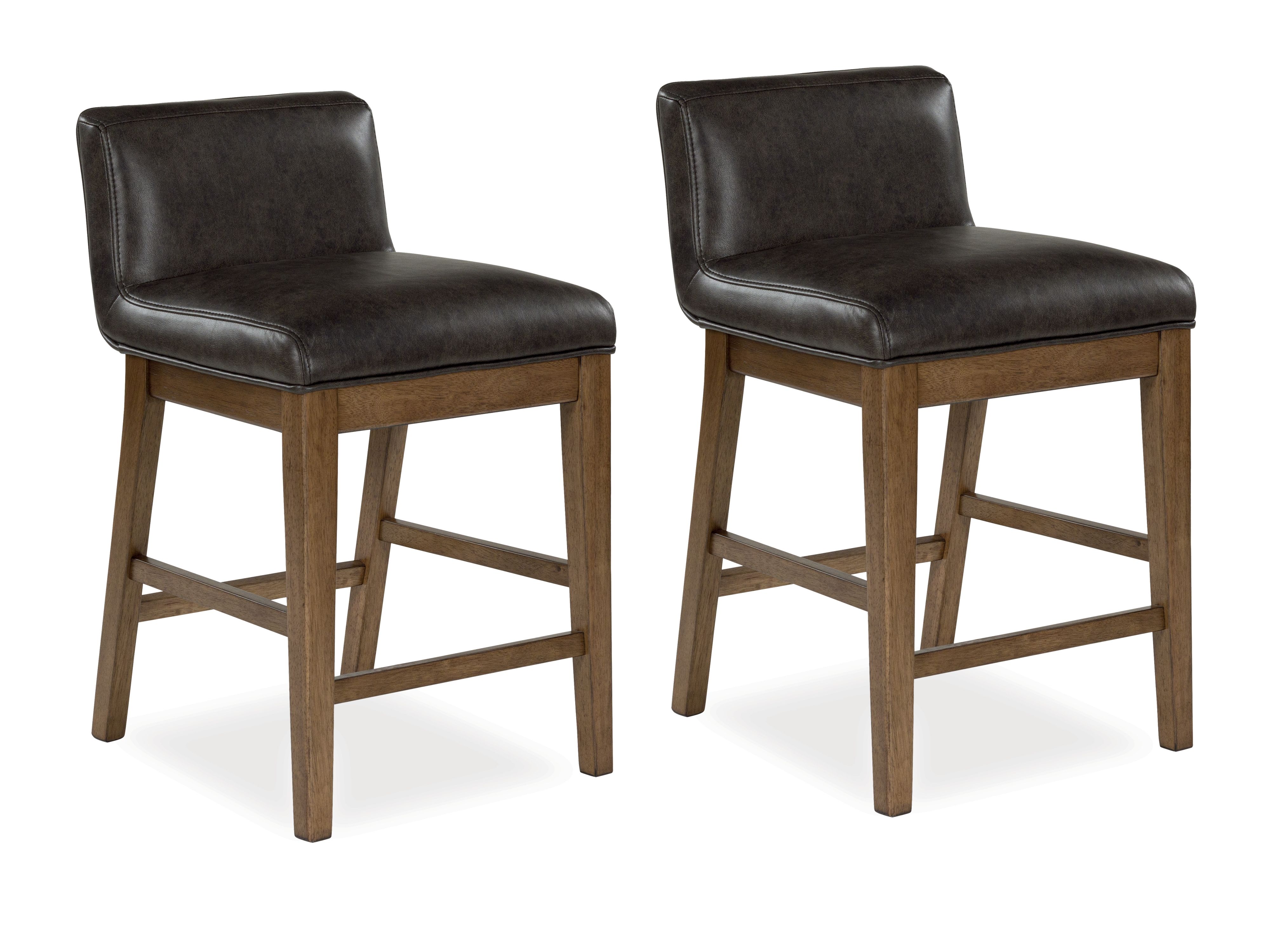 Ashley Furniture Cabalynn - 7 Pc. - Rectangular Dining Room Counter Table, 6 Upholstered Barstools - Light Brown - Image 5