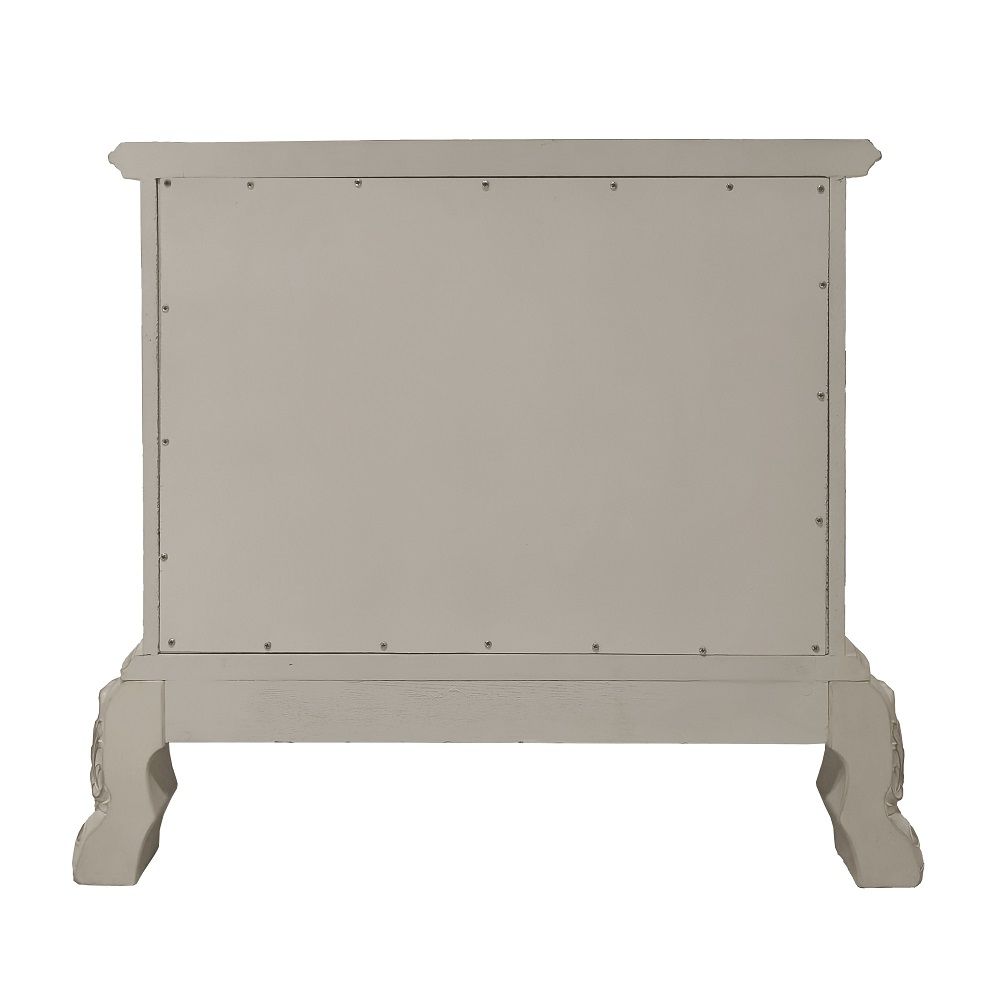 Dresden II - Nightstand - Bone White, white, view 2