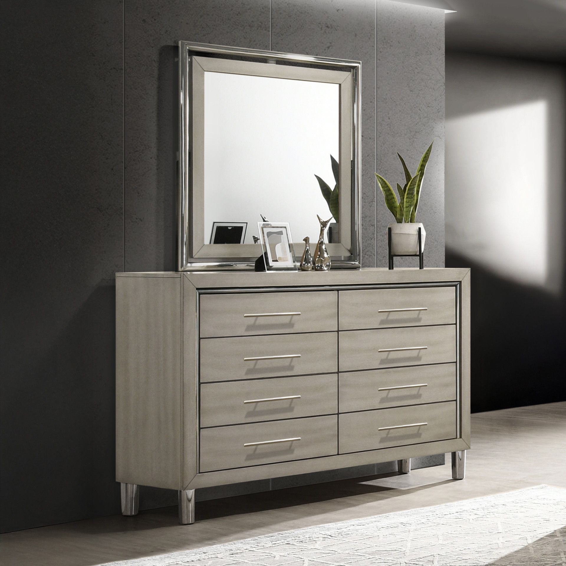 Lennox - Mirror - Gray, gray, view 6