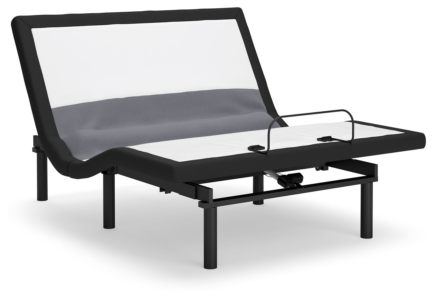 Best Base With Lumbar And Audio - Queen Adjustable Base - Charcoal Gray