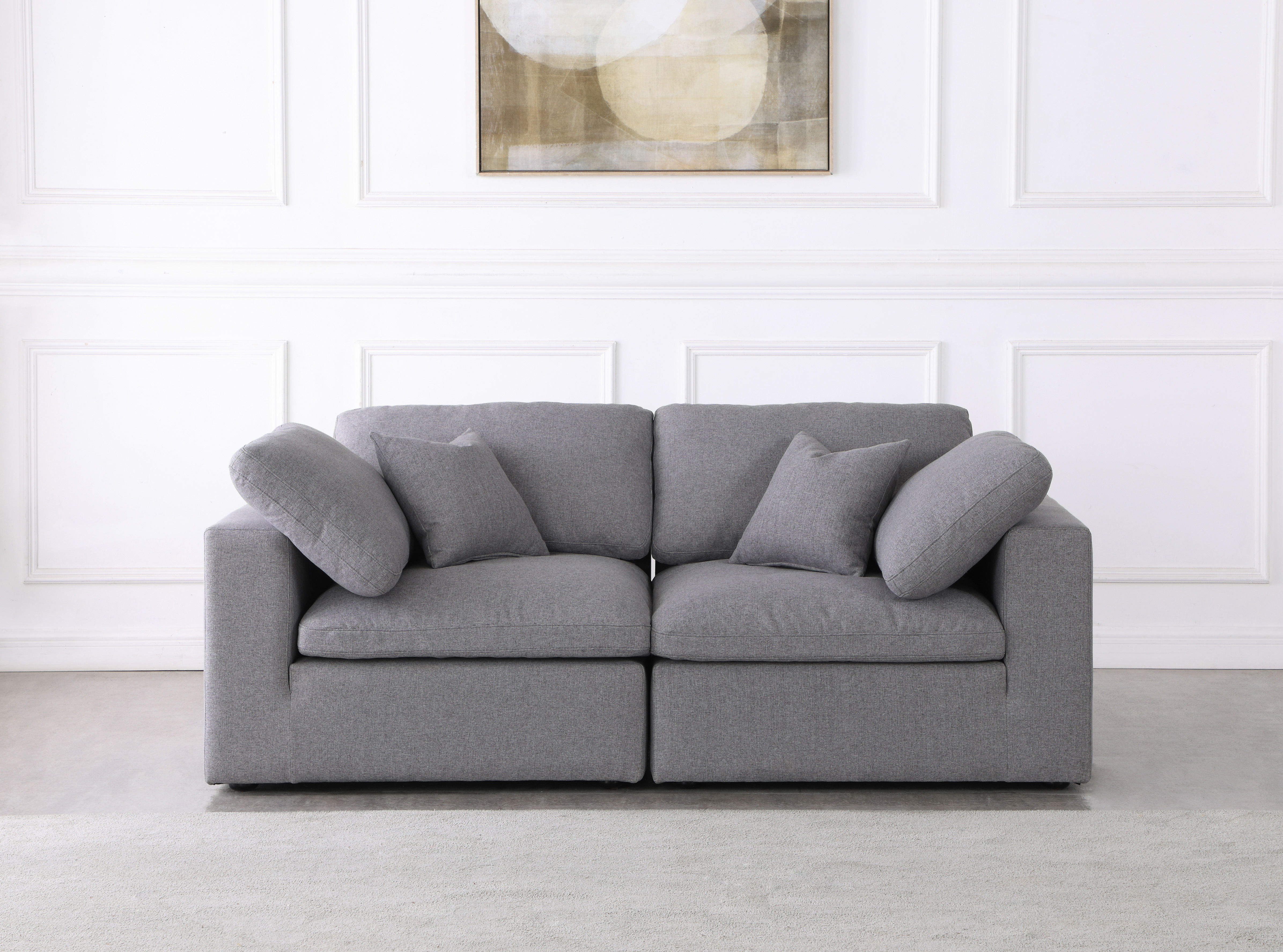 Serene - 2 Piece Modular Sofa - Gray