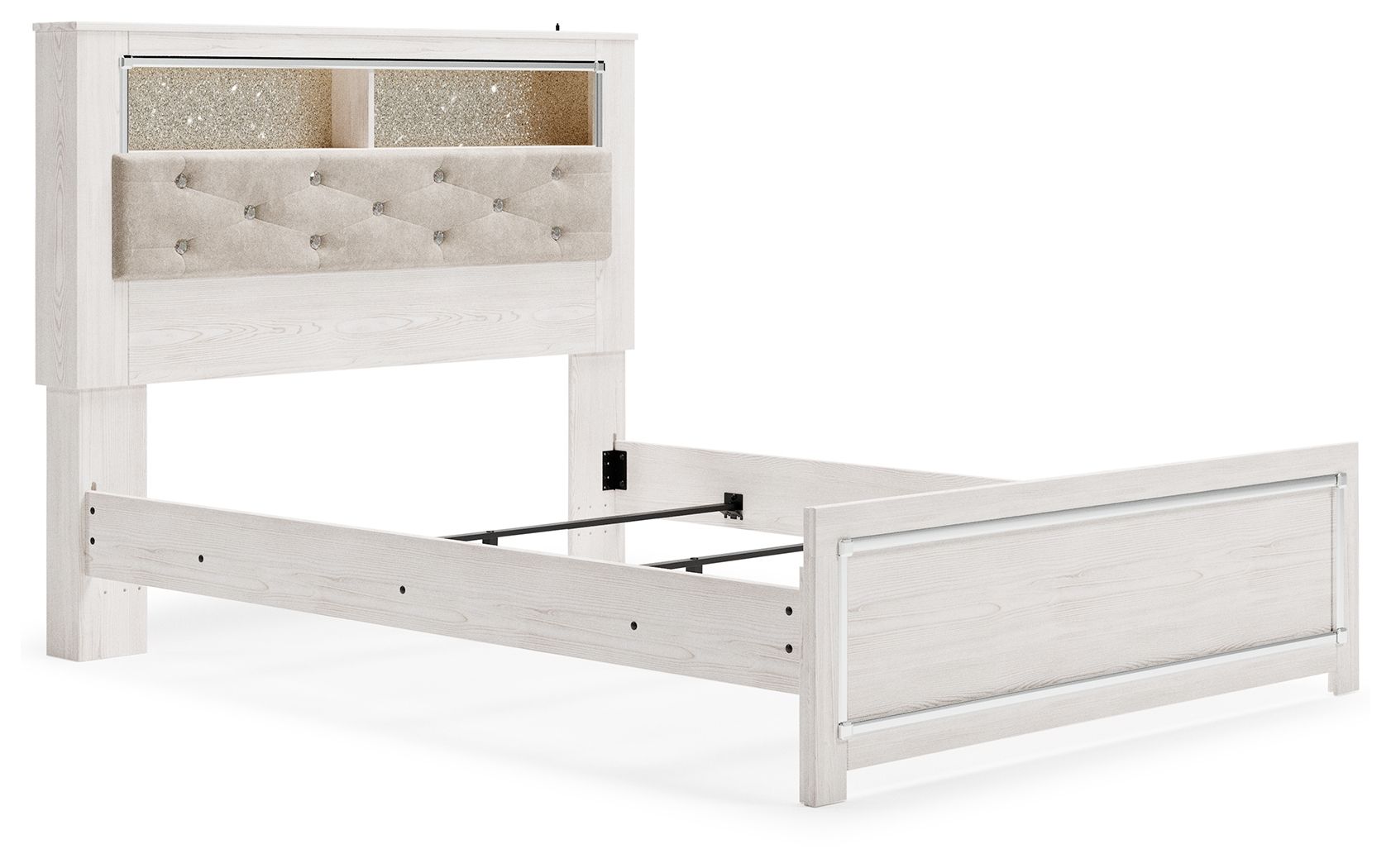 Ashley Furniture Altyra - Queen Panel Bookcase Bed - White - Image 9