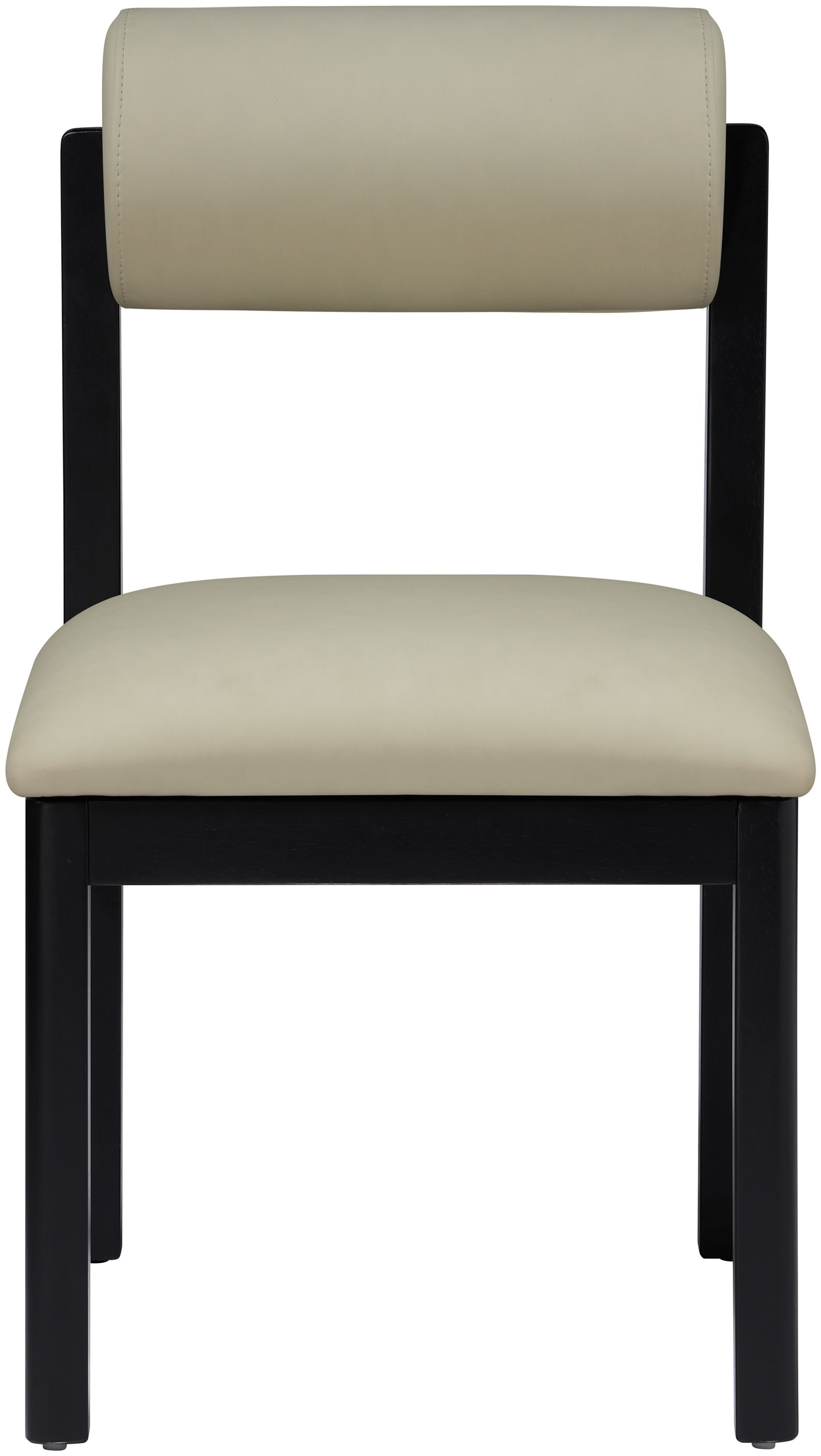 Roundhill - Vegan Leather Dining Chair (Set of 2) - Taupe